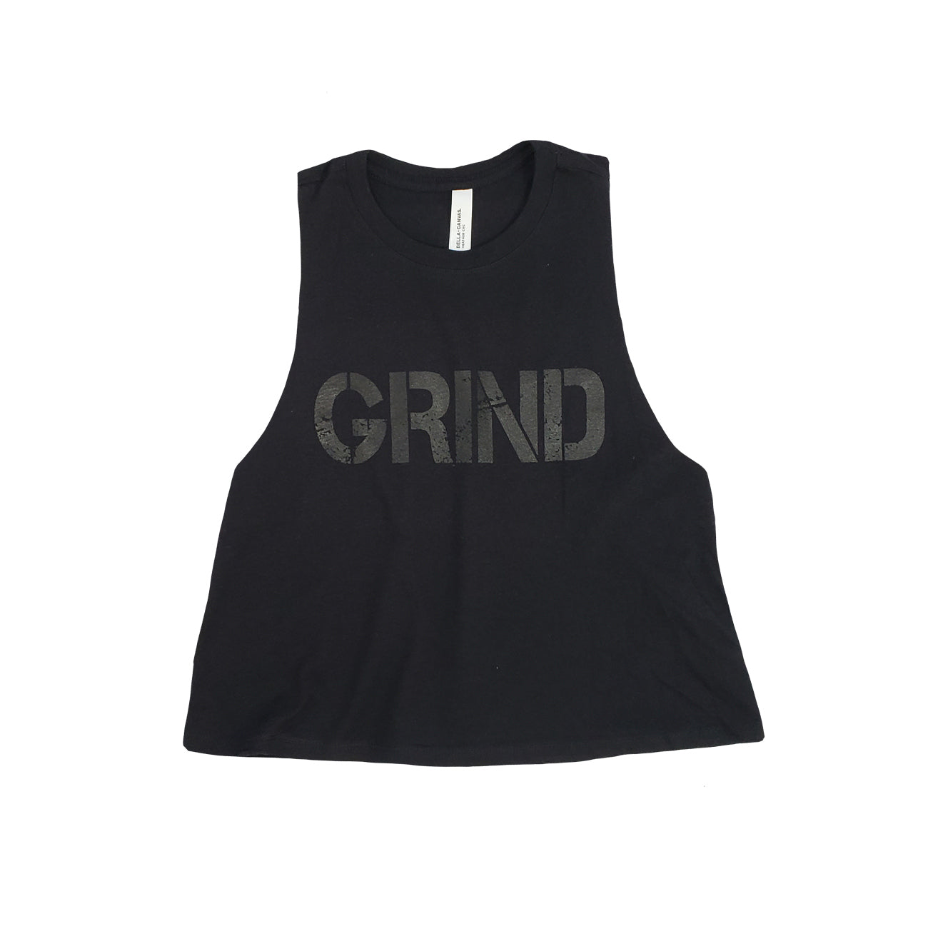 Women's Grind Crop Tank Top - Soft Breathable Workout Shirt for Yoga, Running & Gym - Trendy Athletic Fitness Apparel