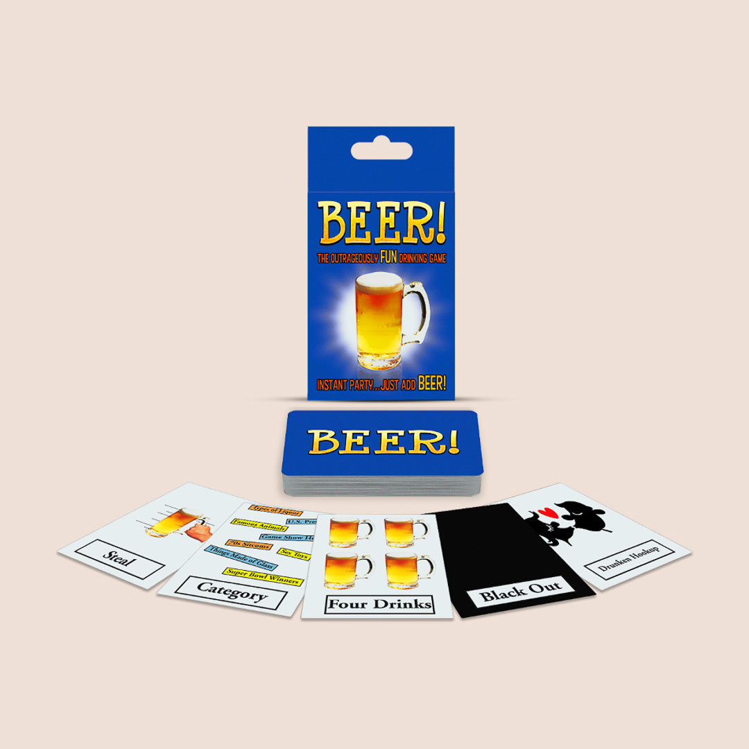 Kheper Games Beer! Fun Adult Drinking Card Game for Parties & Social Gatherings - Perfect for Game Nights, Bachelor Parties & Bar Games