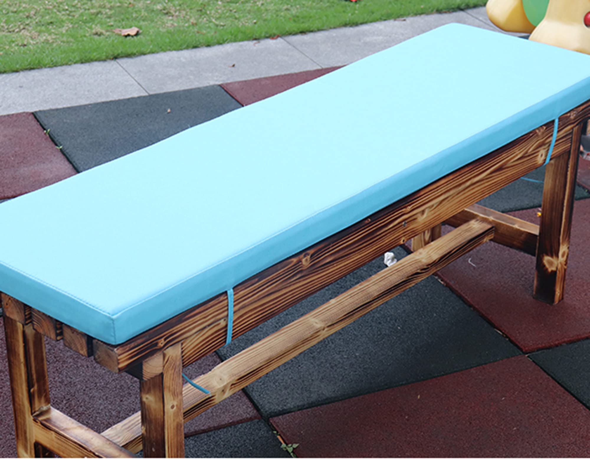 Waterproof 2-3 Seater Bench Cushion - Soft Rectangle Outdoor Seat Pad for Patio, Garden & Swing - Durable Indoor/Outdoor Furniture Cushion for Comfortable Lounging & Relaxation