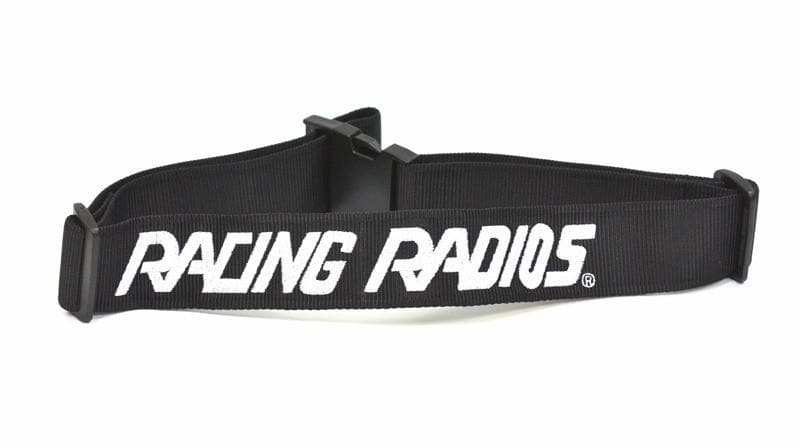 Black Racing Radios Belt - High-Performance Racing Belt for Motorsports & Car Enthusiasts | Durable & Adjustable for Karting, Drifting & Track Days