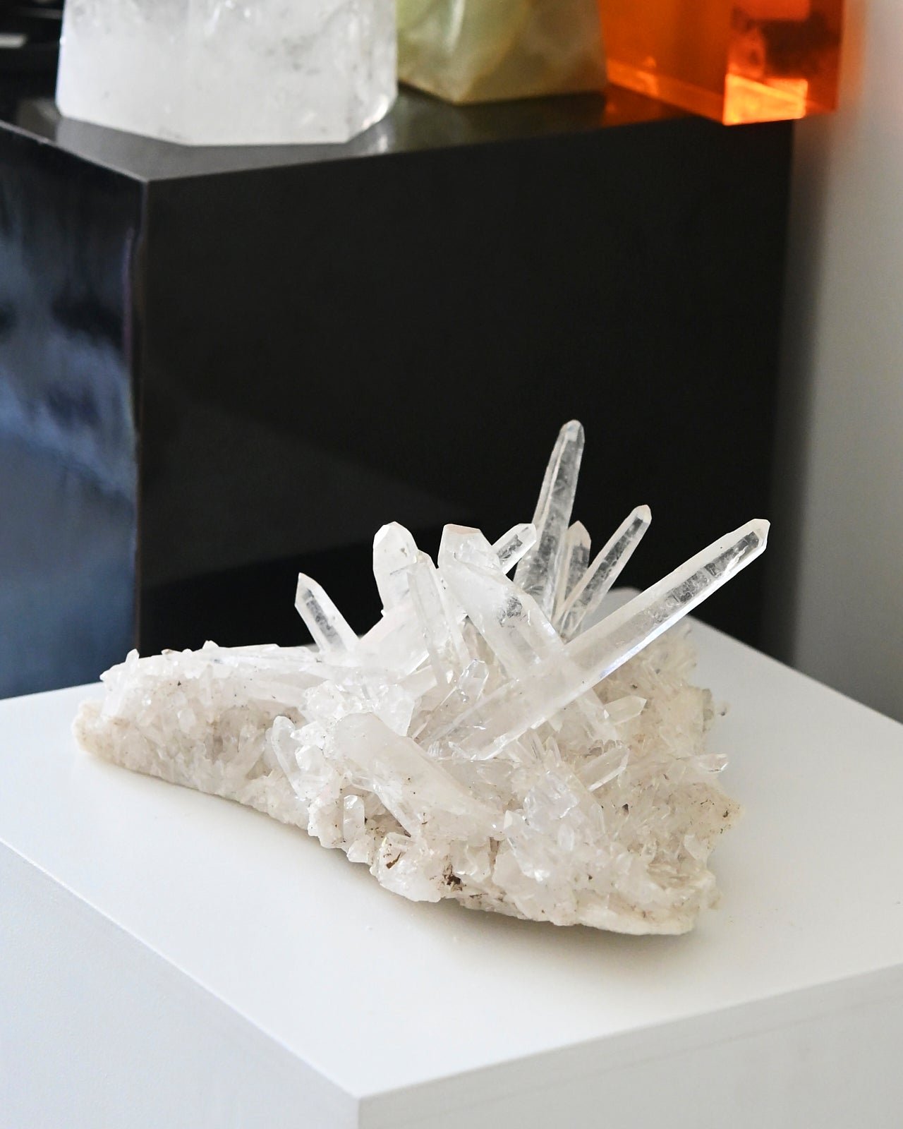 Natural Diamantina Laser Quartz Cluster - 3.5lbs Raw Healing Crystal Specimen for Meditation, Reiki, Energy Work & Home Decor