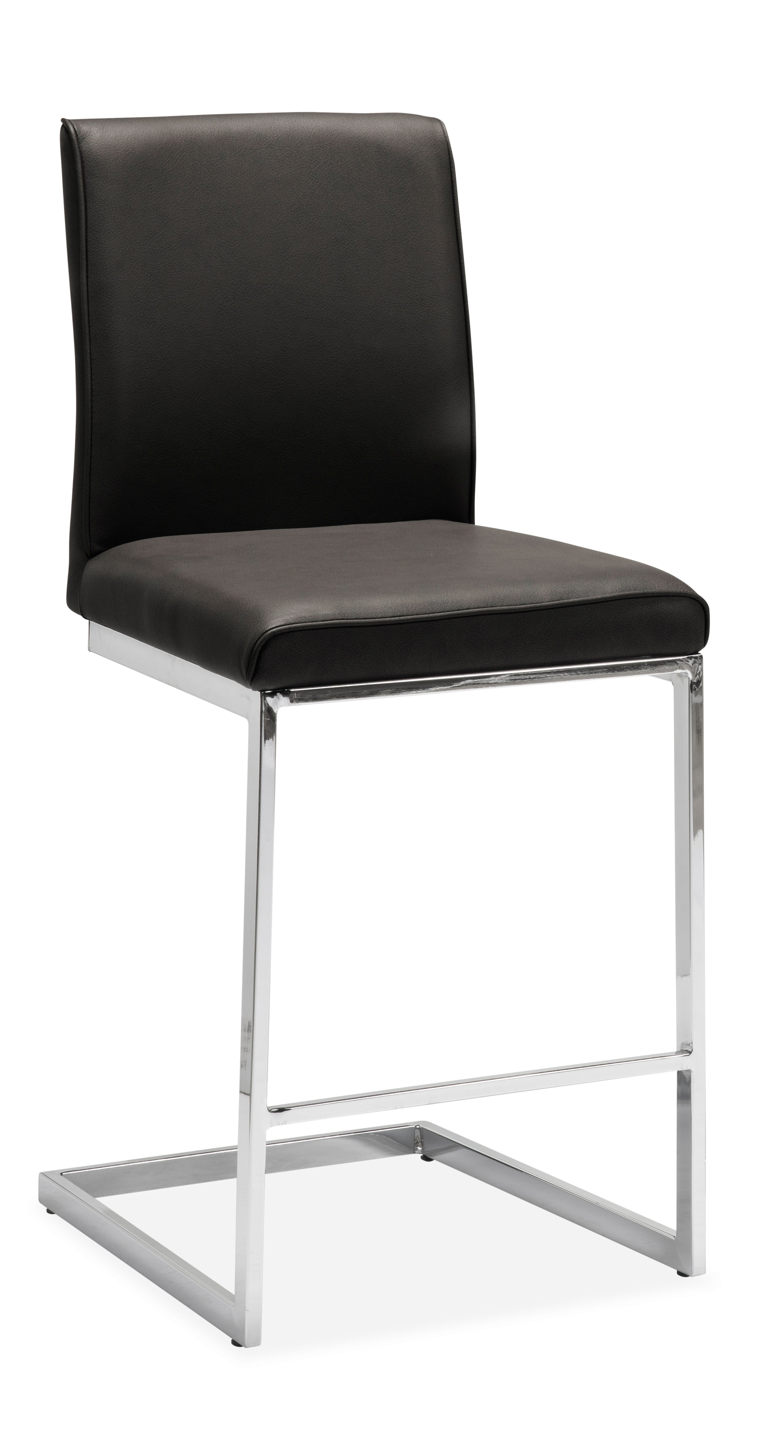 Atlas Counter Height Stool - Black Bar Stool for Kitchen Island, Breakfast Nook & Home Decor | Modern Adjustable Stool with Comfortable Seat