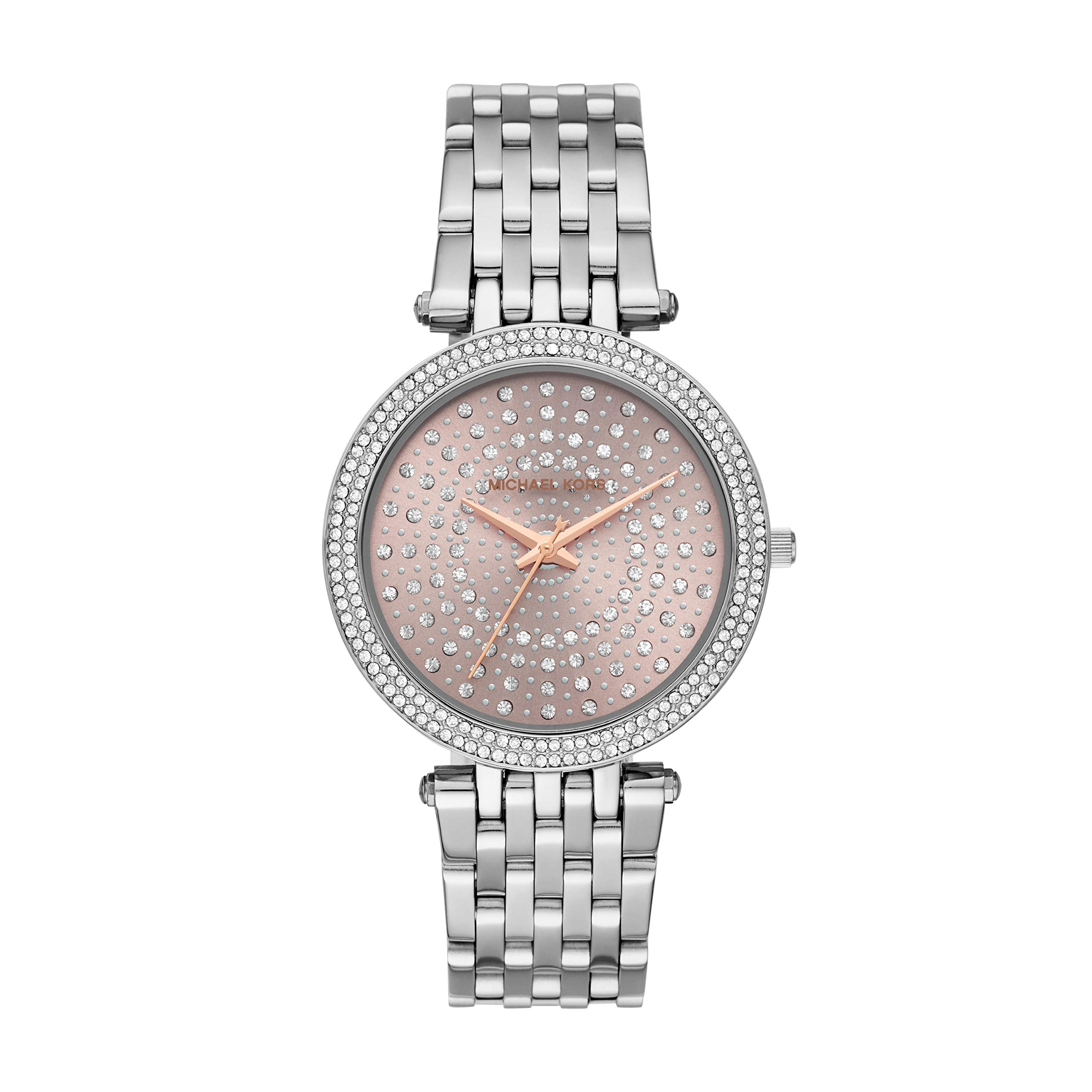 Michael Kors Darci Women's Crystal Bezel Watch - Luxury Three-Hand Quartz Wristwatch for Women | Perfect for Office, Parties & Special Occasions