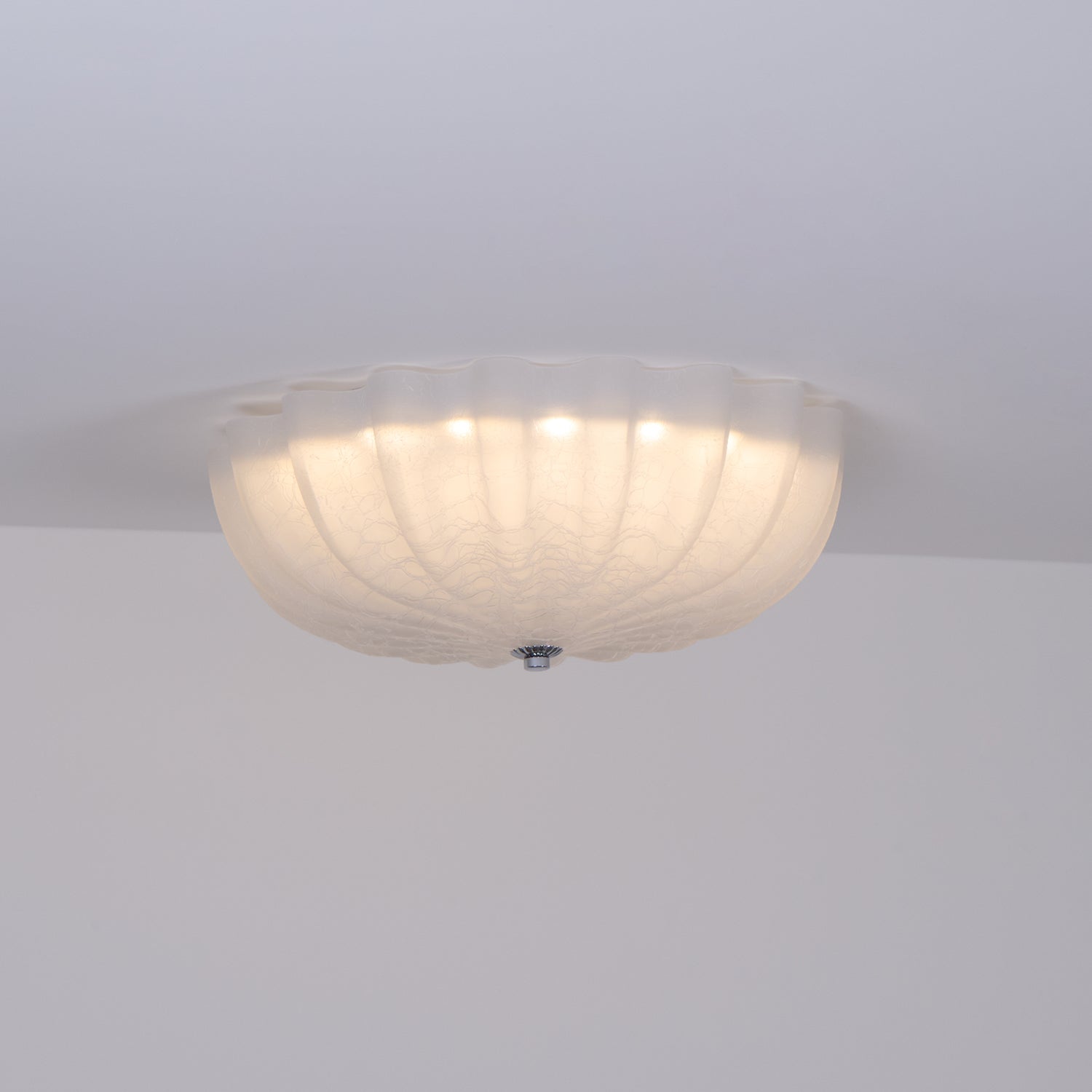 Murano Blown Glass Ceiling Light Fixture - Handcrafted Italian Glass Chandelier for Dining Room, Living Room & Bedroom Lighting