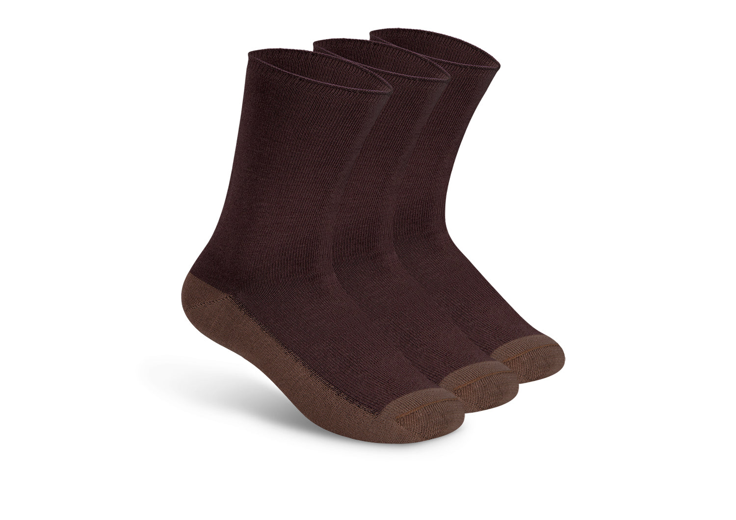 Premium Men's Casual & Dress Socks - Dark Brown - Comfortable Cotton Blend for Business & Formal Occasions - Ideal for Office, Weddings & Everyday Wear