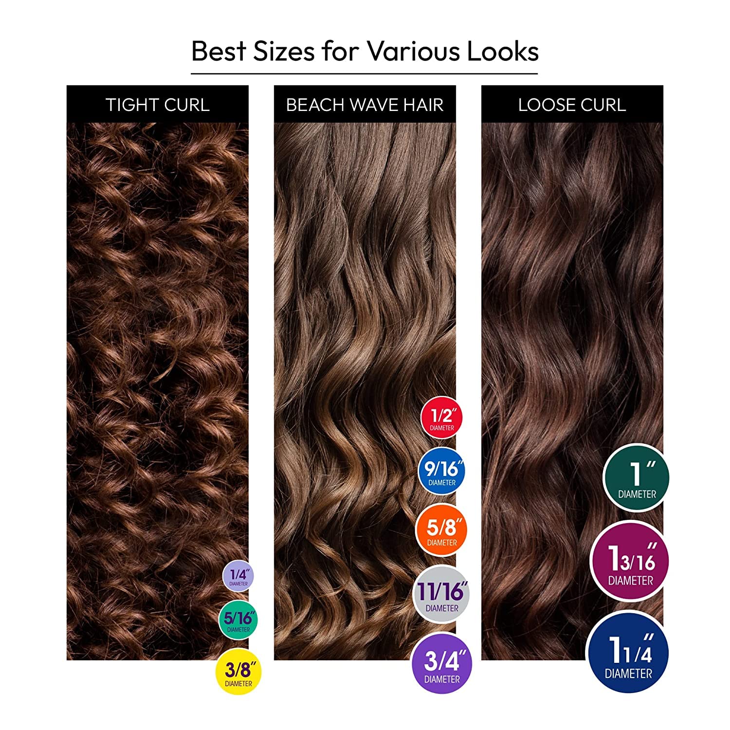 Soft Foam Hair Rollers No Heat - 6 Pack Flexible Curling Rods for Women & Girls, Perfect for Overnight Styling of Long & Short Hair | Home Use & Travel Friendly