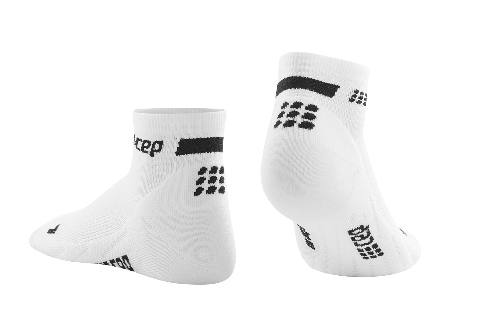 CEP Men's The Run Socks Low Cut V4 - White Performance Running Socks for Marathon, Training & Everyday Wear