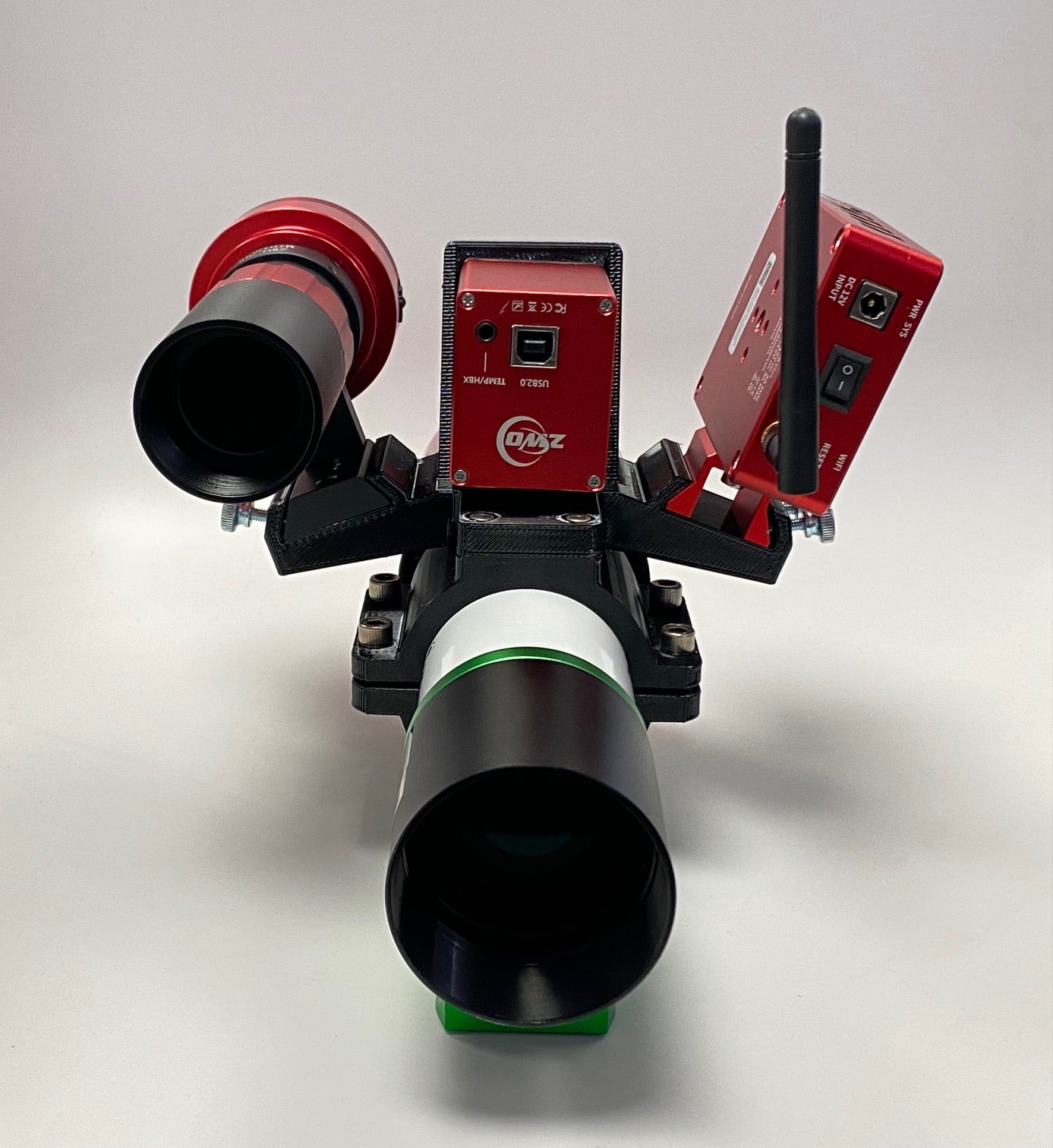 ZWO EAF 50 Clamshell Ring and Mounting Bracket - Compatible with ZWO Electronic Auto Focuser - Perfect for Astrophotography Telescope Setup & Camera Mounting