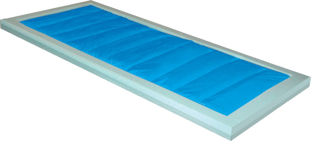 Drive Medical 14893 Premium Gel Mattress Overlay - Pressure Relief & Comfort Support for Hospital Beds, Home Care, Elderly & Post-Surgery Recovery (Blue)