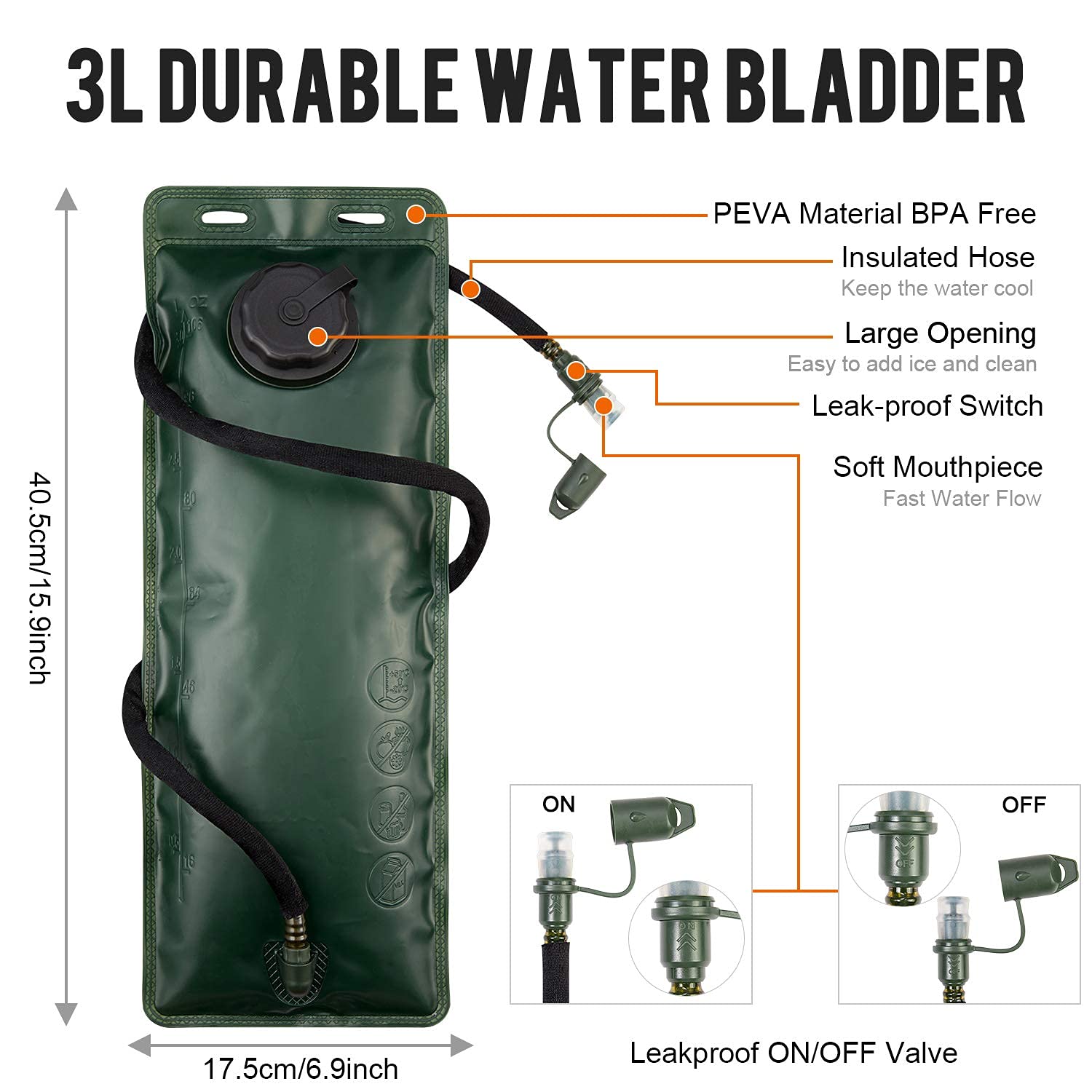 G4Free Lightweight Sling Bag with Hydration Pack - Adjustable Shoulder Backpack for Hiking, Running & Travel - Water-Resistant Crossbody Bag for Outdoor Adventures