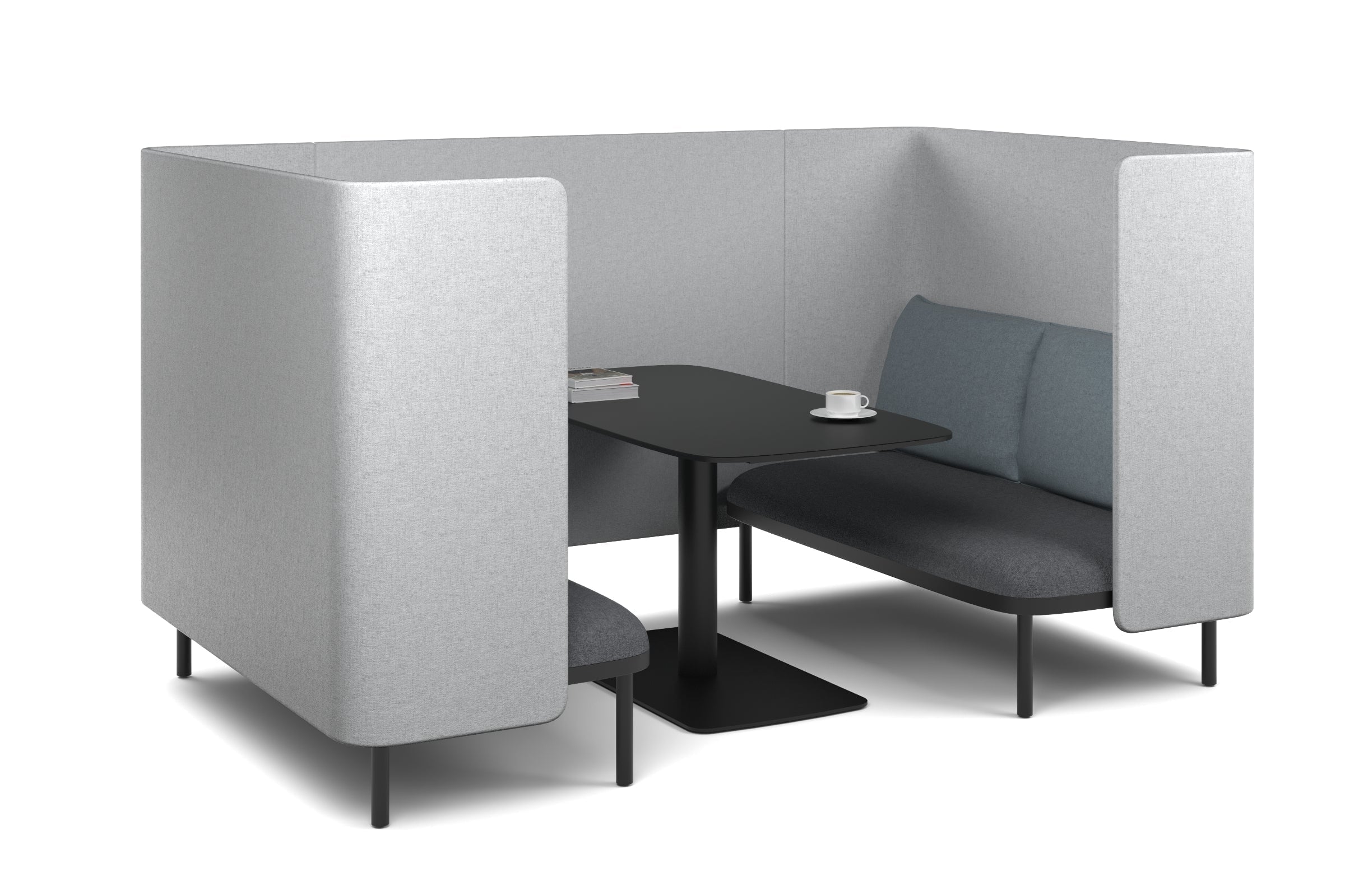 Comfortable Two-Person Privacy Pod Booth for Office, Home & Libraries - Soundproof & Cozy Seating Solution