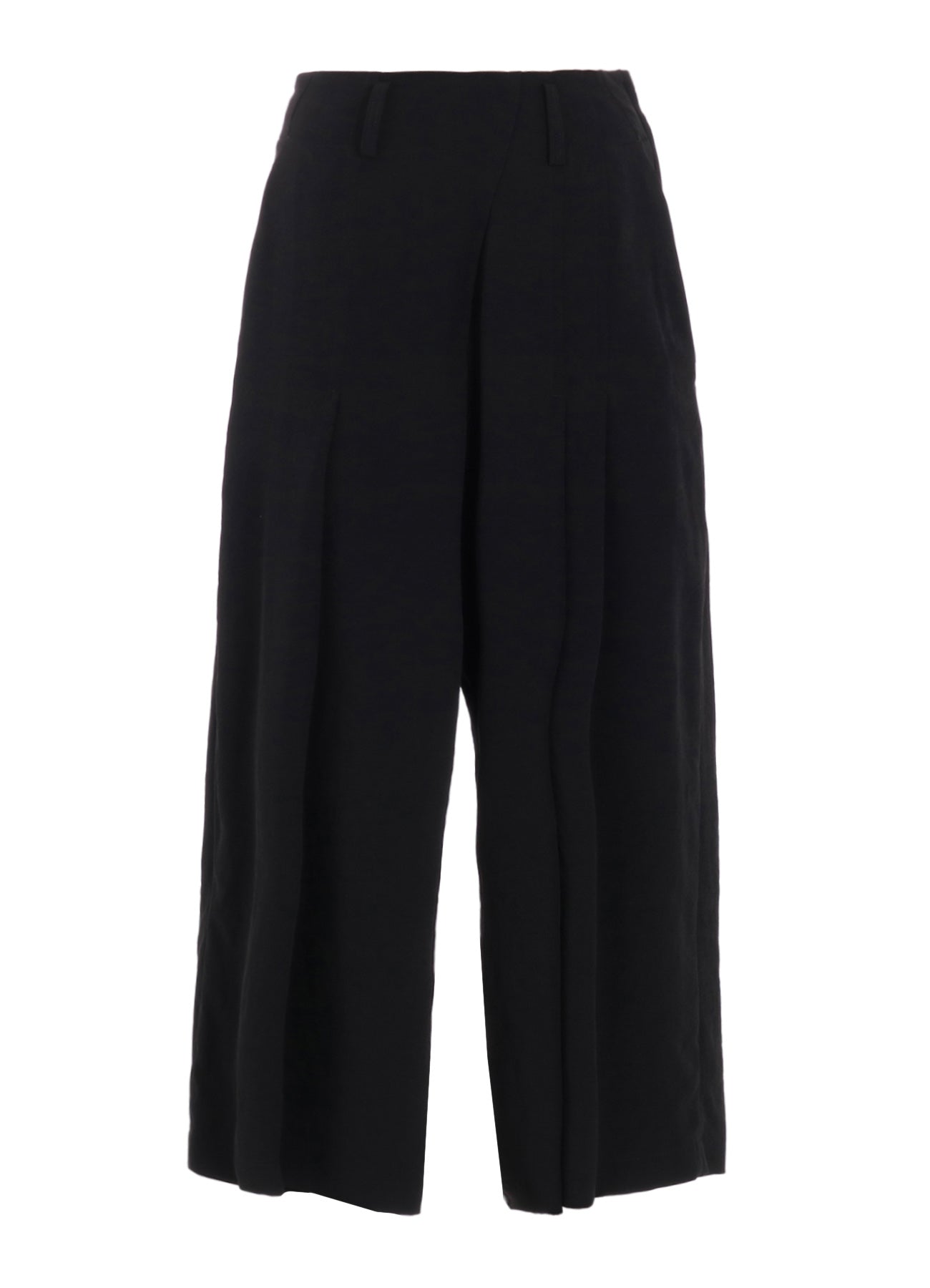 CREPE de CHINE RANDOM TUCK PANTS - Women's High Waisted Flowy Wide Leg Trousers for Office, Travel & Casual Wear