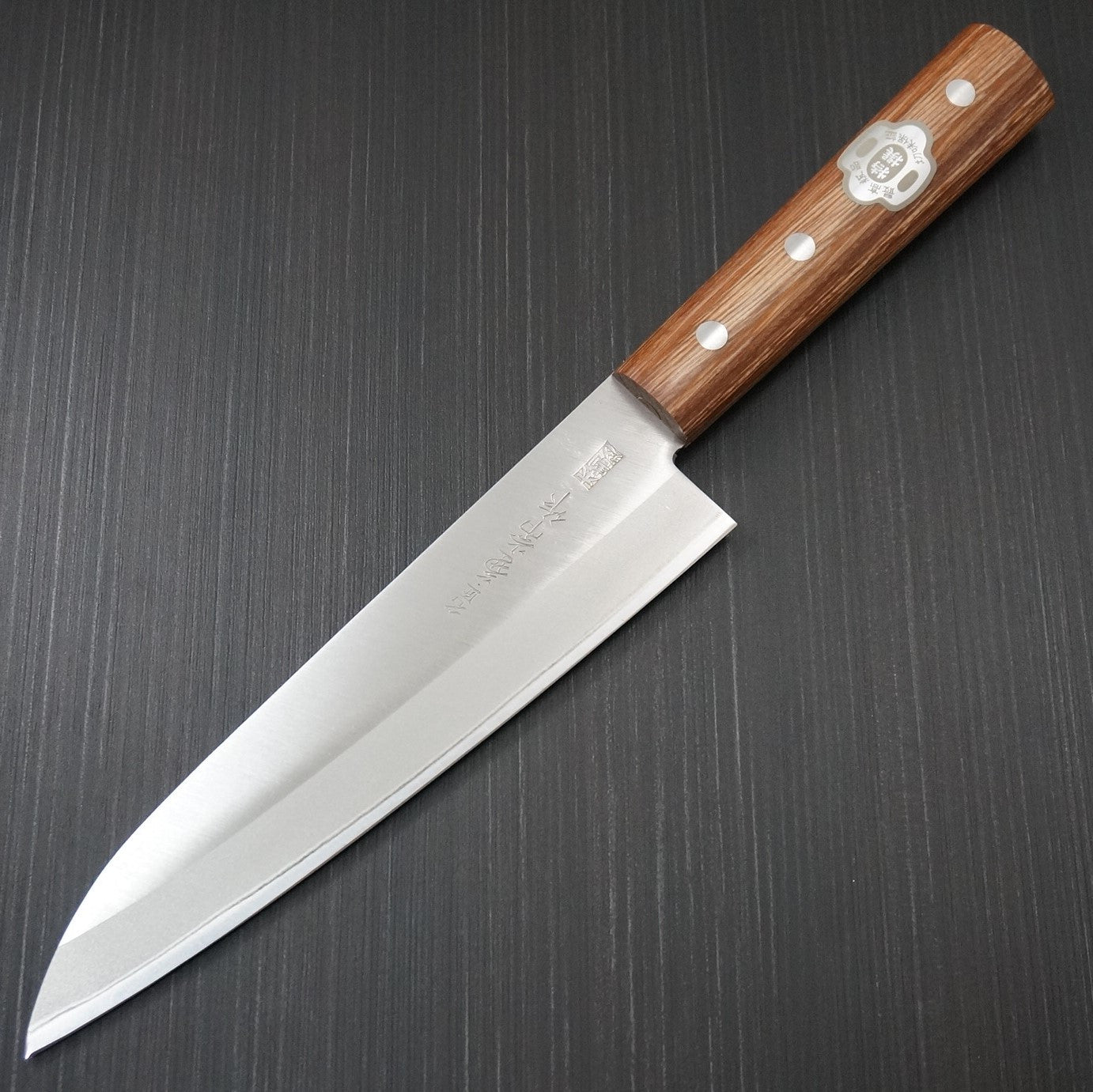 Kanetsune Japanese Chef Knife 180mm - High Carbon Steel Clad Stainless Blade - Professional Kitchen Knife for Slicing, Dicing & Chopping - Perfect for Home Cooks & Chefs