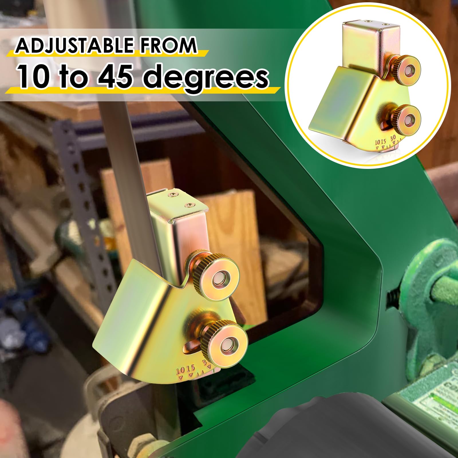 Feekoon Adjustable Knife Sharpening Angle Guide for 1 x 30 Belt Sander - Universal Knife Sharpening Jig with 10°-45° Precision Angles (1 Piece) - Perfect for Kitchen Knives, Hunting & Pocket Knives