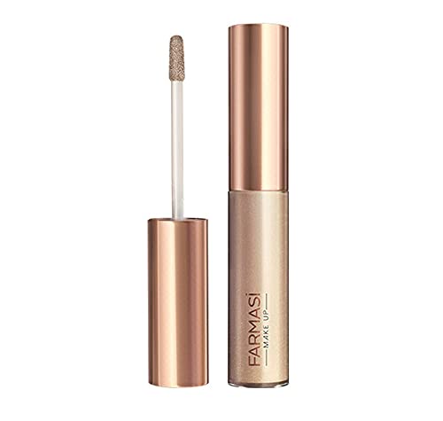 Farmasi Liquid Eyeshadow - 7ml/0.23 fl.oz (01 Pop of Light) | Long-Lasting, Highly Pigmented Eye Makeup for Day & Night Looks | Perfect for Parties, Weddings & Special Occasions