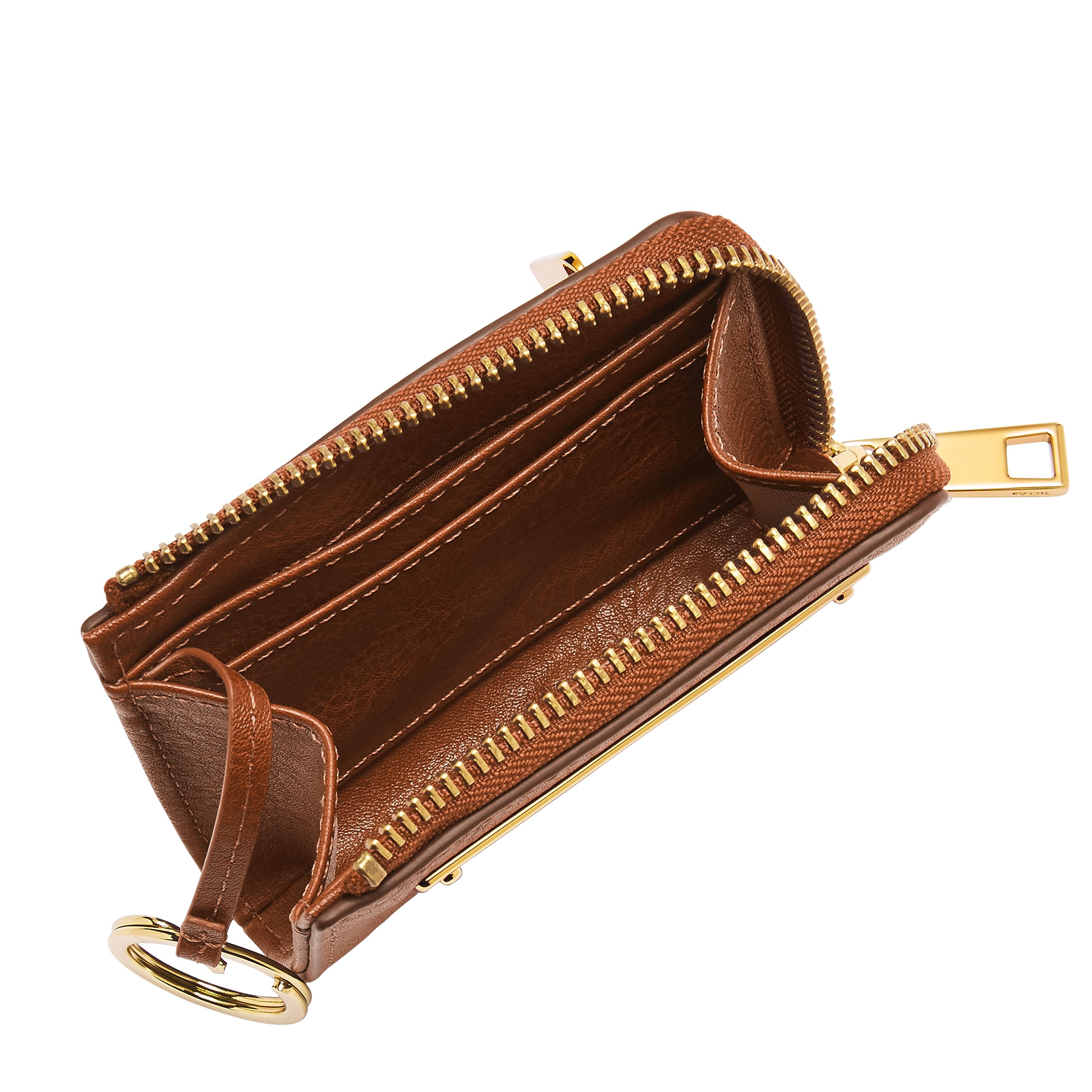 Fossil Women's Liza Leather Zip Wallet - Stylish & Compact Card Holder for Everyday Use, Travel & Gifts