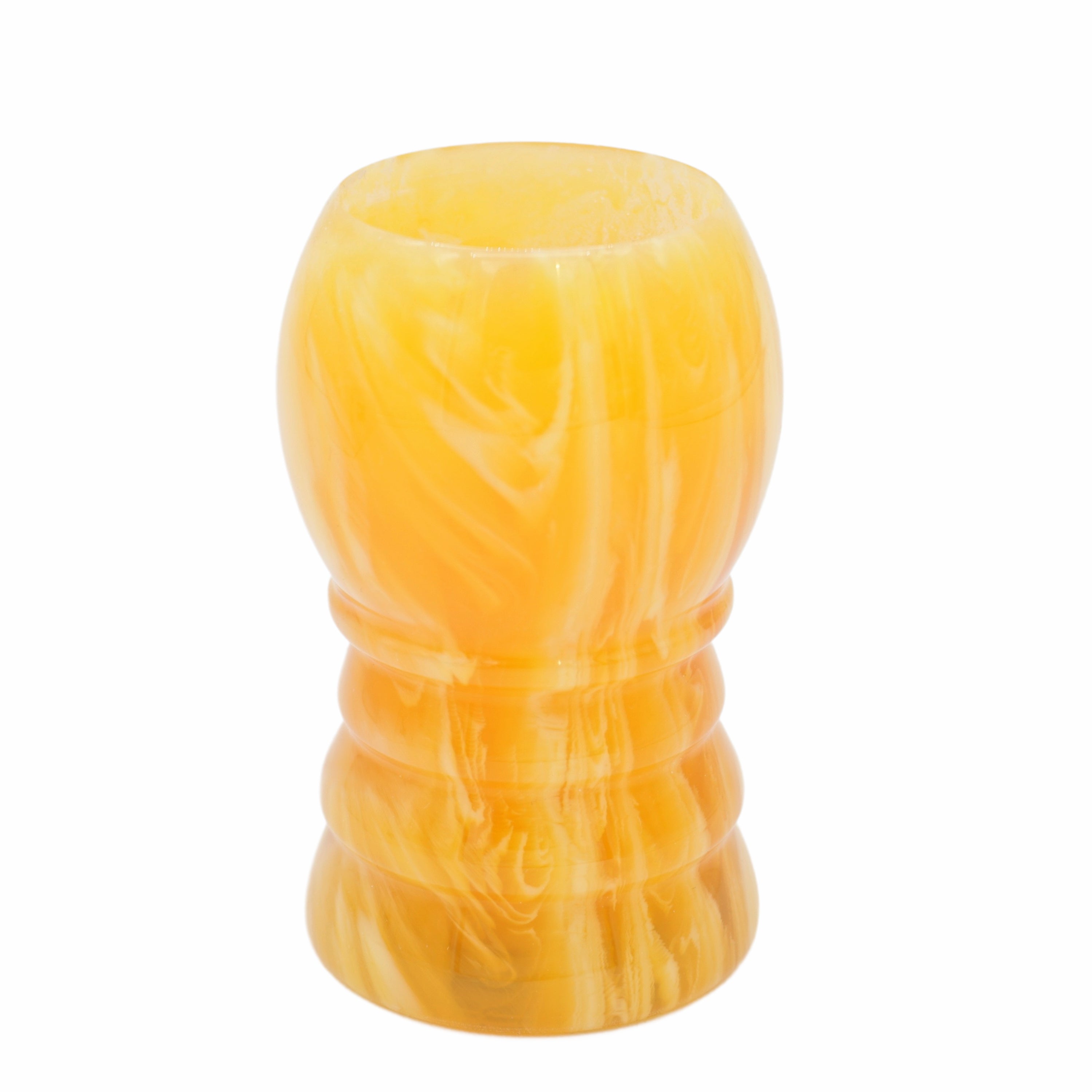 Premium Amber Handcrafted Shaving Brush Handle for Wet Shaving - Fits 24mm & 26mm Knots - Perfect for Classic Barber Shaving & Luxury Grooming Gifts