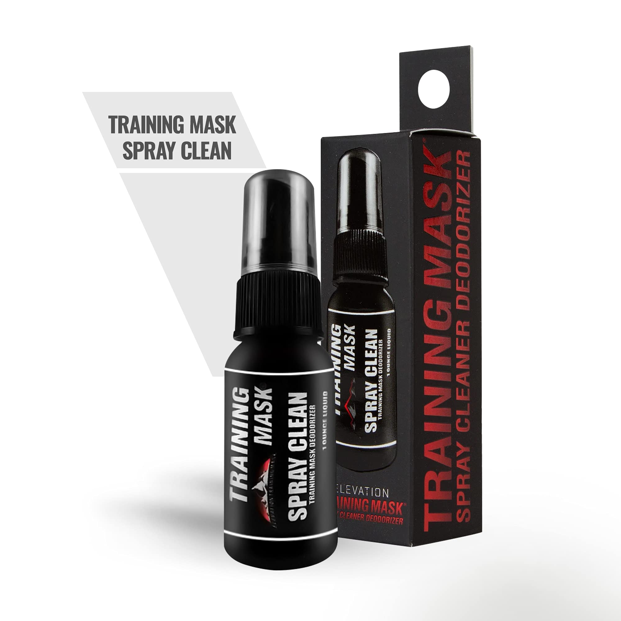 TRAININGMASK Multipurpose Face Mask Spray - 1 fl oz Odor Eliminator & Fabric Refresher for Masks, Gears & Sports Equipment | Fresh Scent Deodorizing Spray for Gym, Workout & Outdoor Activities