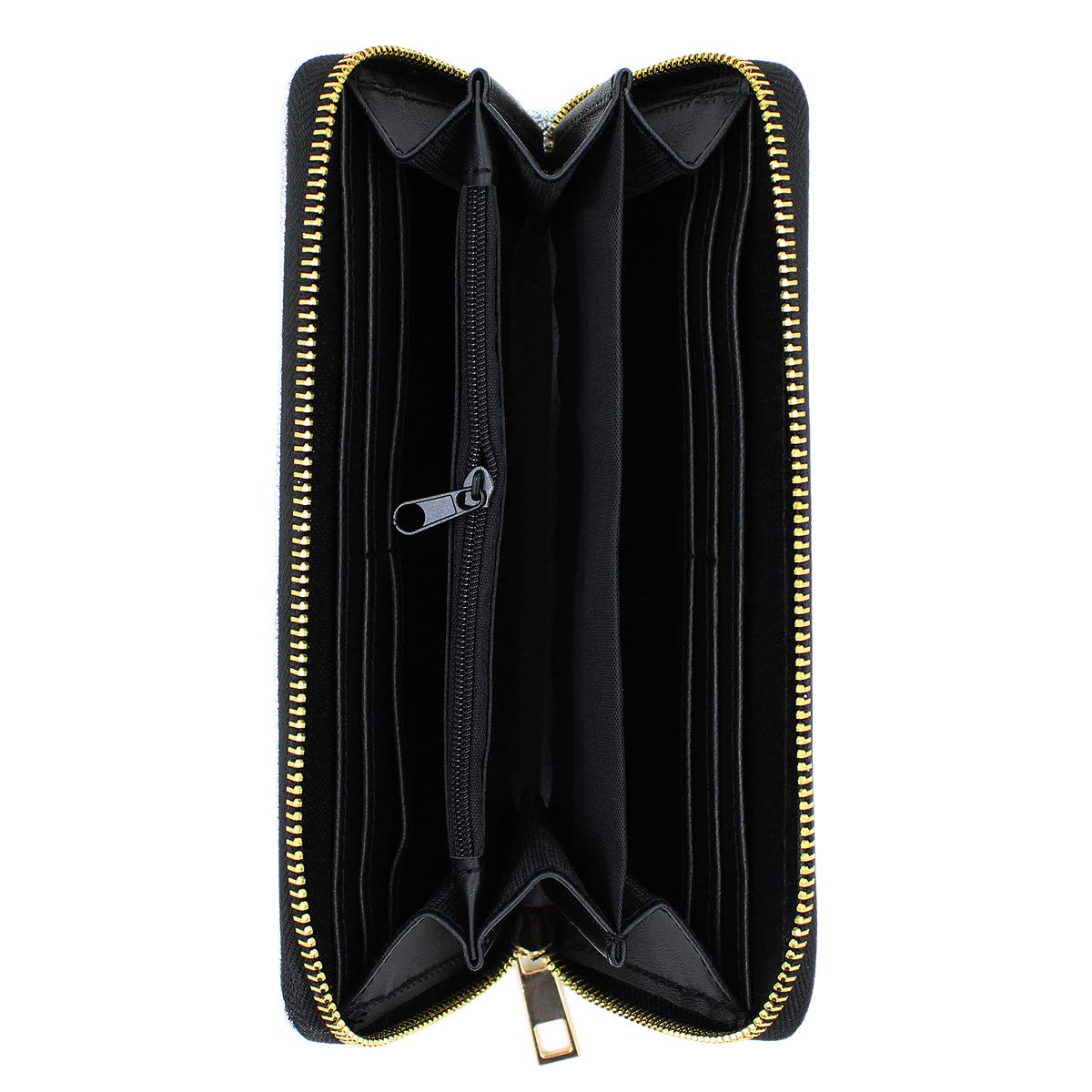 Premium Vegan Leather Zip Around Wallet for Men & Women - RFID Blocking, Slim Bifold Design - Perfect for Travel, Business & Everyday Use