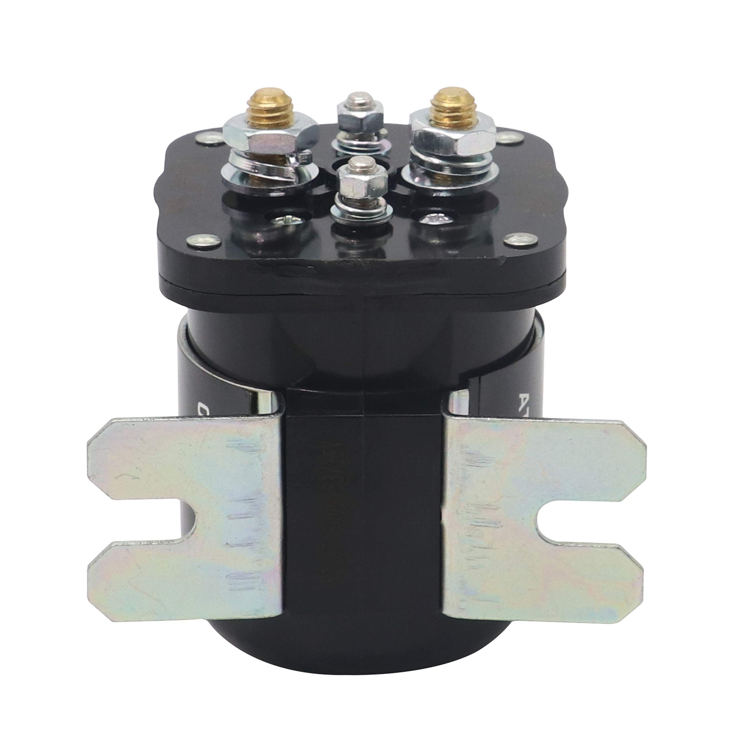 Audiotek 500-Amp 12V Continuous Duty Solenoid Relay - Heavy Duty Battery Isolator & SPST Starter Relay (4 Pin) for Cars, Boats, RVs, Motorcycles - Perfect for Off-Roading, Marine & RV Power Management (1 Pack)