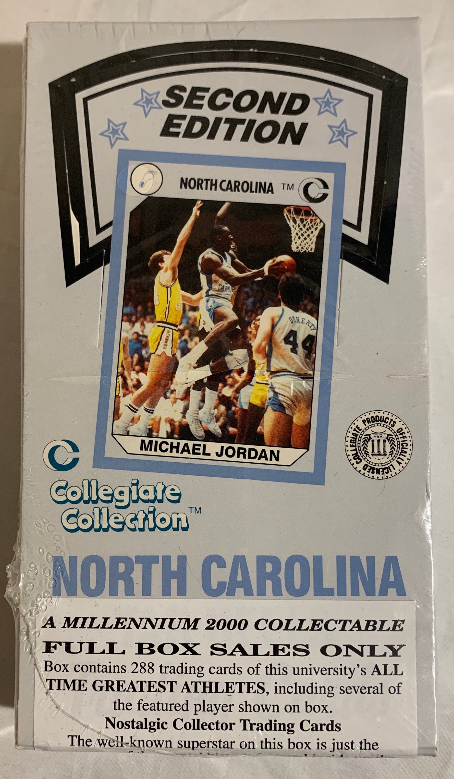 Vintage 2000 North Carolina Collegiate Basketball Card Set (288 Cards) - Includes Michael Jordan - Perfect for Collectors, Sports Memorabilia Fans & Gift Giving