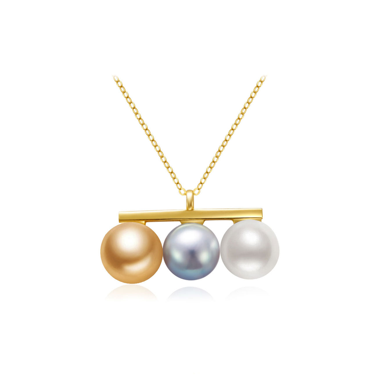 18K Solid Gold Saltwater Pearl Necklace for Women - Classic Elegant Jewelry Gift for Anniversary, Birthday & Special Occasions | Perfect for Weddings, Parties & Formal Events