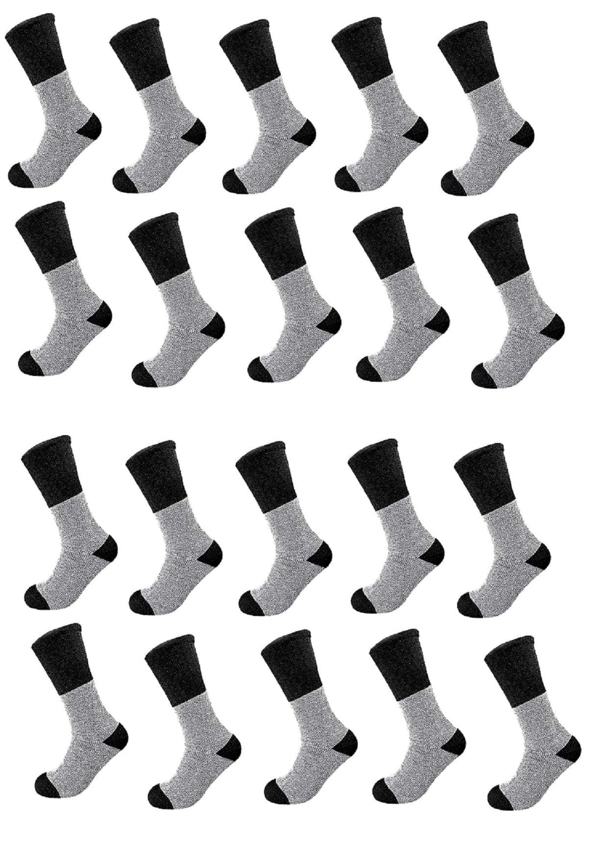 10 Pairs Men's Women's All-Weather Thermal Socks - Ultra Warm Winter Boot Socks for Hiking, Snowboarding & Cold Weather Outdoor Activities