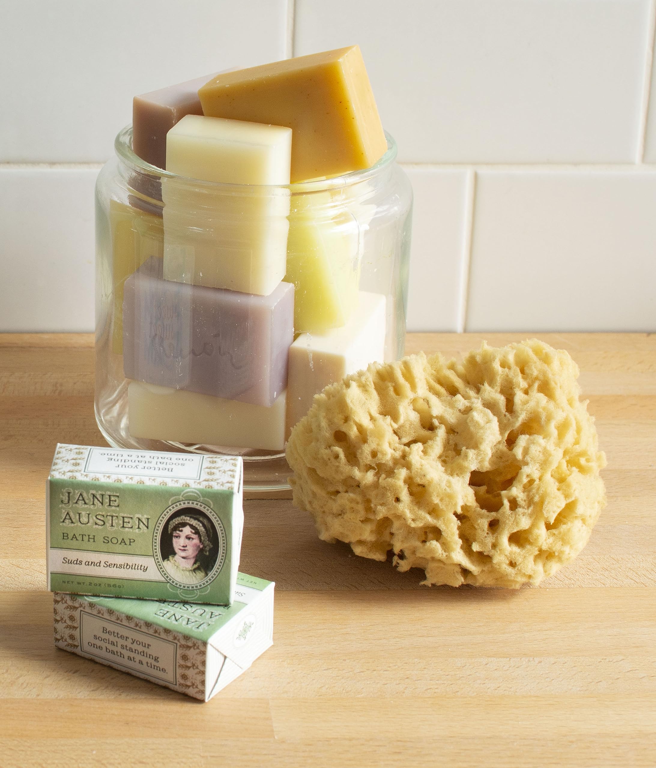 Jane Austen Inspired Handmade Bath Soap - Natural Luxury Soap Bar Made in USA - Perfect for Gifts, Relaxation & Literary Lovers