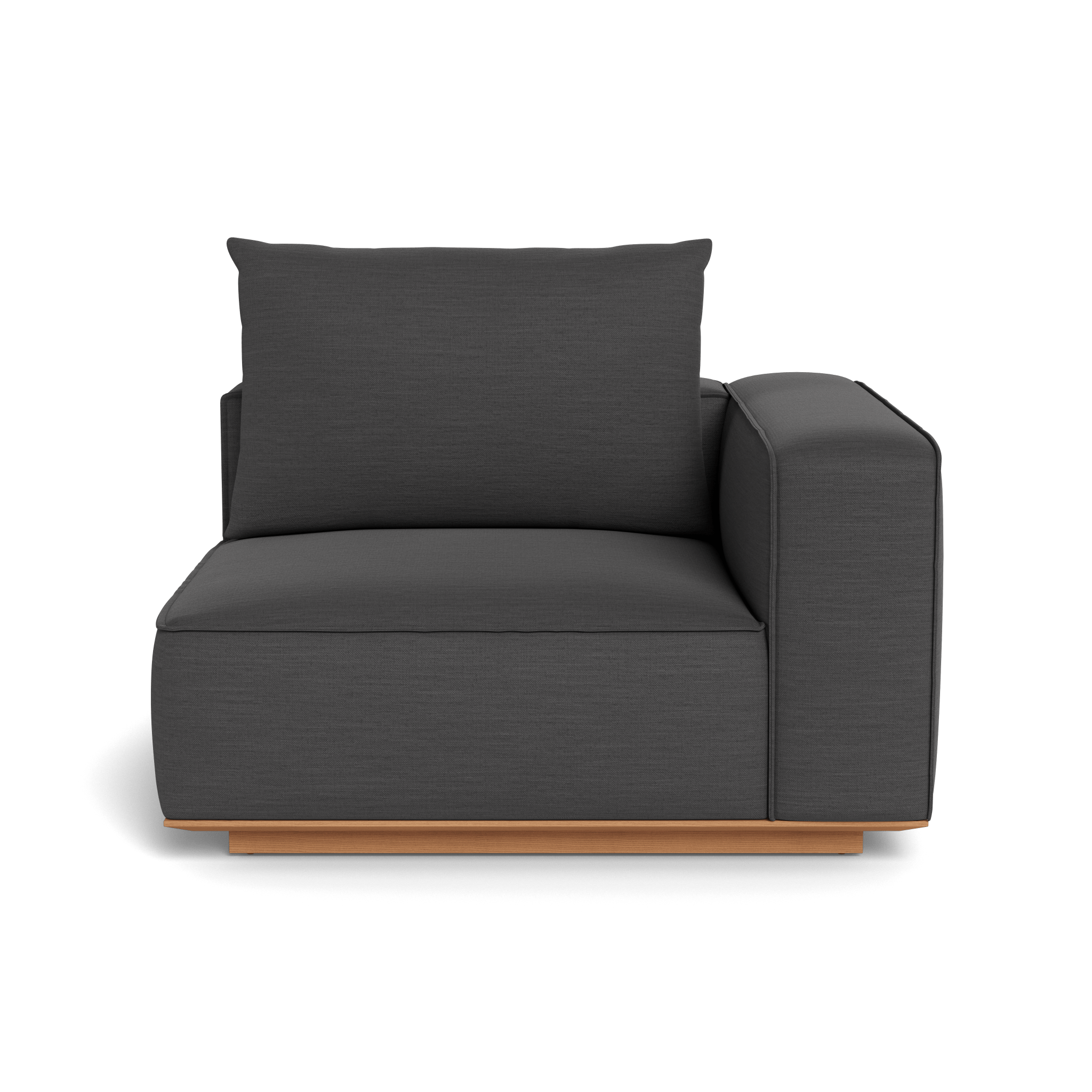 Santorini Outdoor Corner Right Sectional Sofa Set - Modern Patio Furniture for Garden, Backyard, and Poolside Relaxation