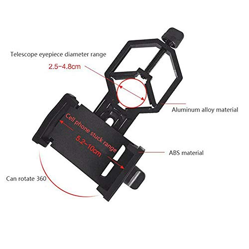 Best Telescope & Microscope Phone Adapter Mount Holder - Compatible with 25-48mm Eyepieces for Stargazing, Bird Watching & Science Experiments
