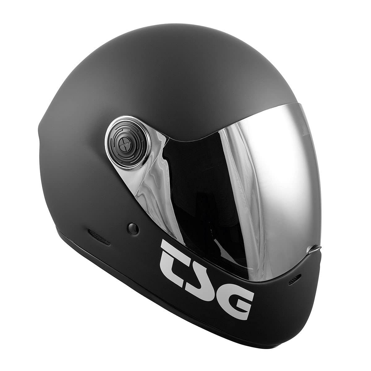 TSG Pass Pro Full Face Helmet - Matte Black with Dual Visors | Certified for Downhill Skateboarding, E-Skating, E-Onewheel & Longboarding | Fiberglass Hardshell Design | Anti-Scratch, Anti-Fog & Optical Clarity | Perfect for High-Speed Riding & Urban Commuting