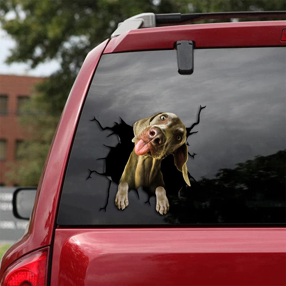 Weimaraner Dog Car Decal - Vinyl Sticker for Truck & Window - Perfect Gift for Pet Lovers