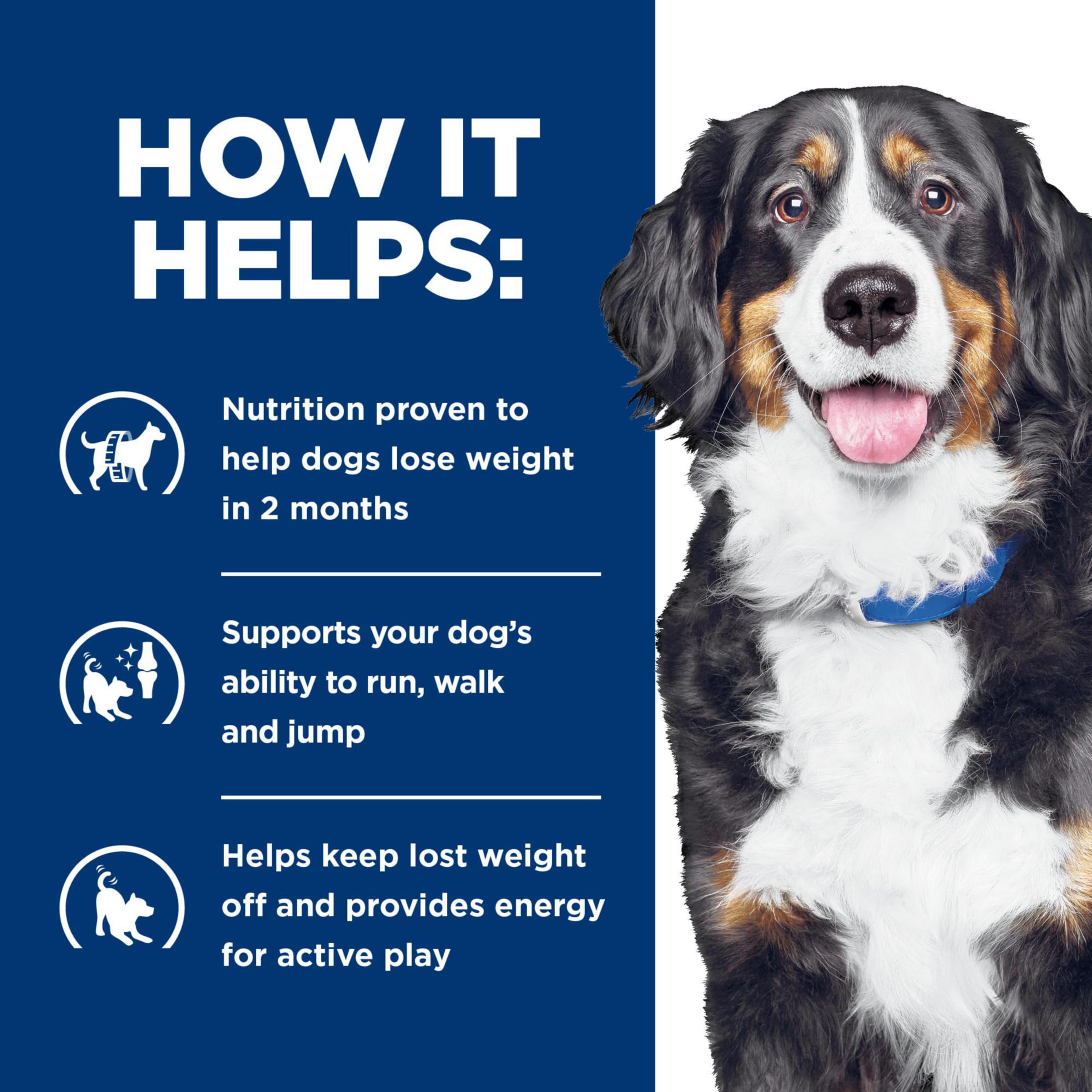 Hill's Prescription Diet Metabolic + Mobility Dry Dog Food - Weight & Joint Care, Chicken Flavor Vet-Recommended Formula (24 lb Bag) | Supports Healthy Weight & Joint Function for Senior & Overweight Dogs
