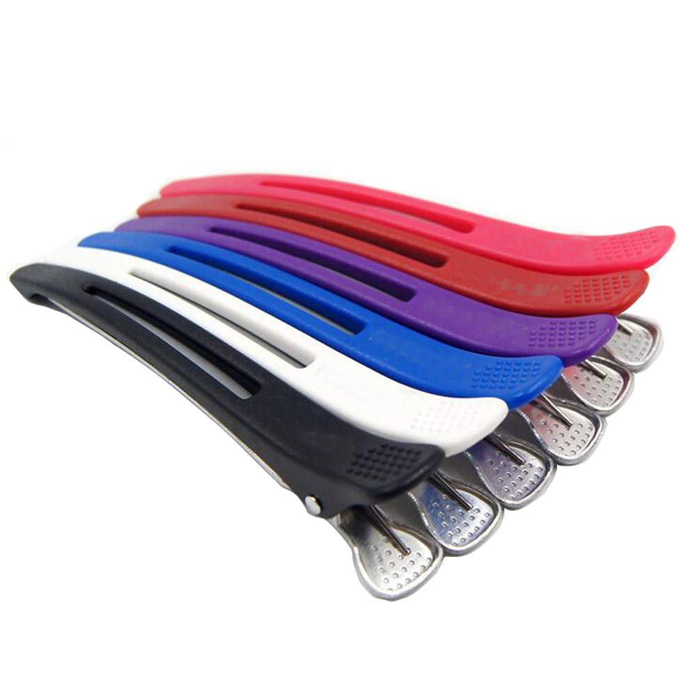 12PCS Professional Hair Styling Clips - Hair Sectioning Clips for Barber Shop, Home & Photo Studio - Strong Hold Hair Clamps for DIY Haircuts, Styling & Braiding (Great for Long/Thick Hair & Salon Use)