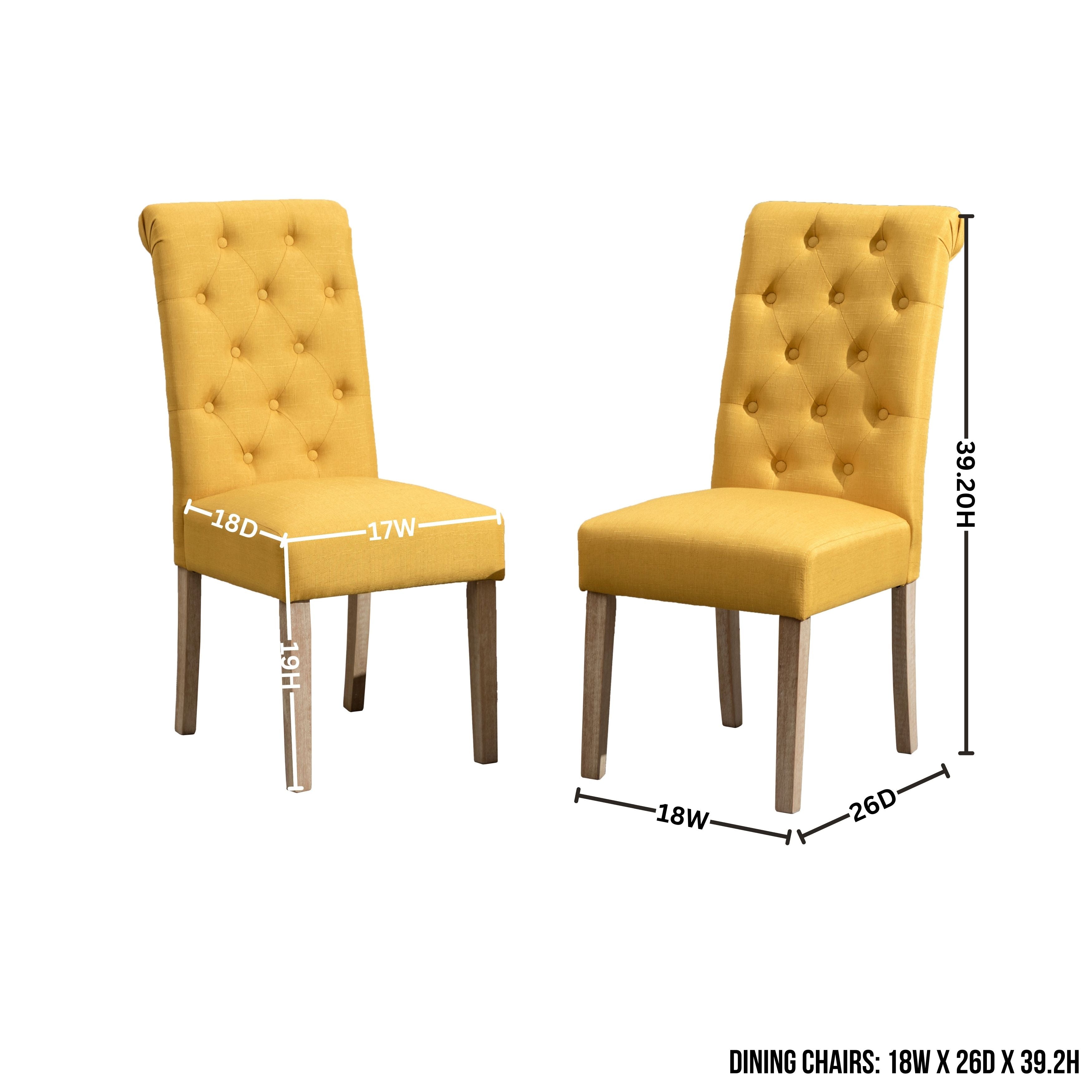 Roundhill Furniture Banff 5-Piece Dining Set - 42