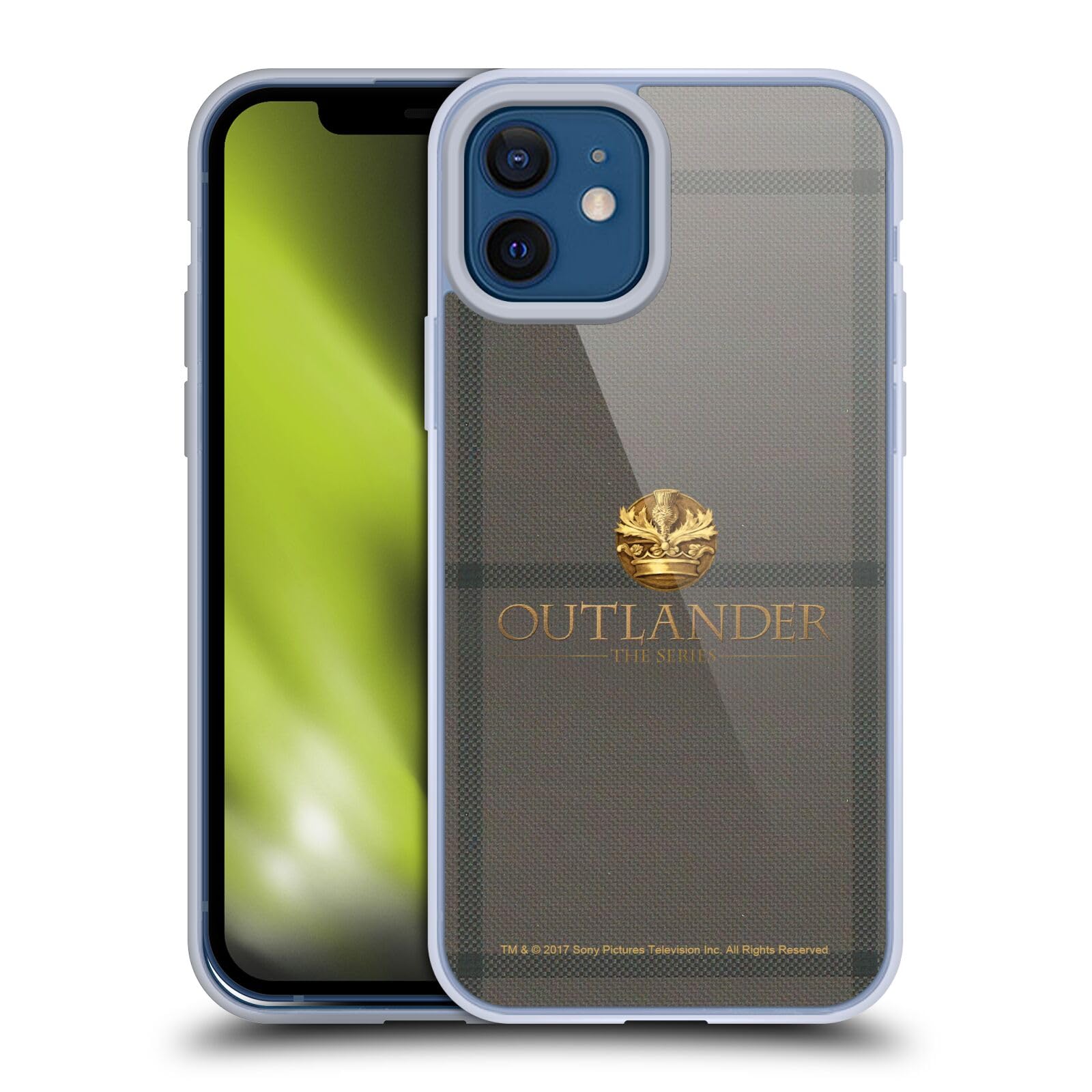 Officially Licensed Outlander Craigh Na Dun Tartan Soft Gel Case for Apple iPhone 12 & iPhone 12 Pro - Durable Protection with Scottish Clan Design - Perfect for Fans, Travel & Everyday Use
