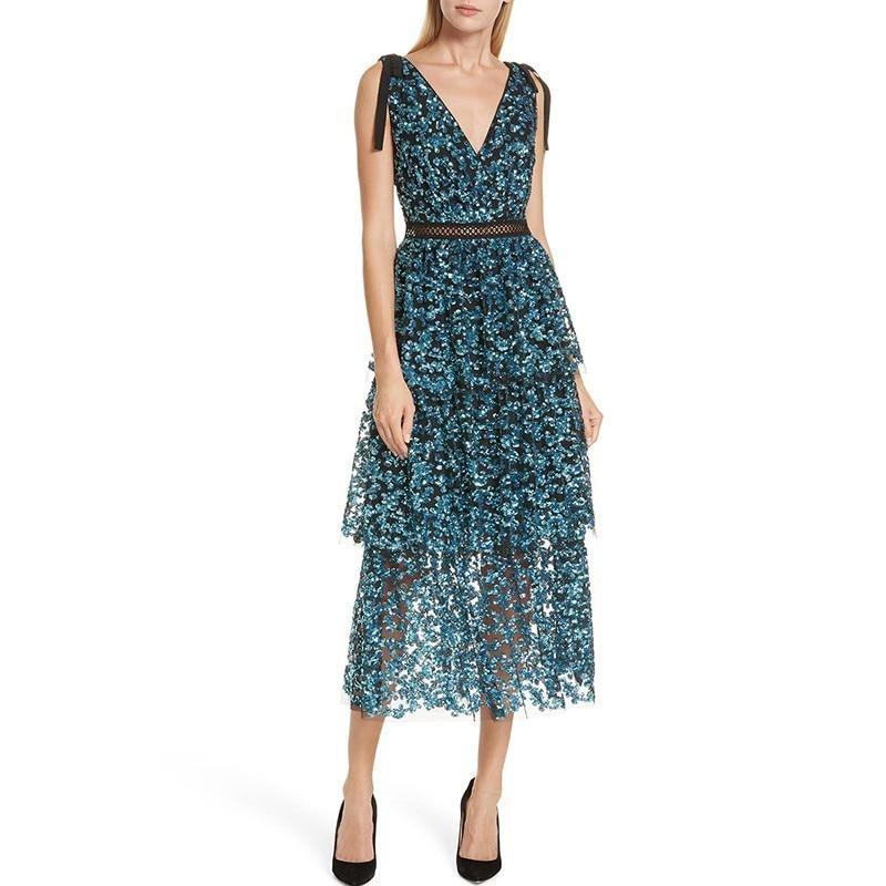 Sexy Backless Midi Dress for Women - Elegant Runway & Party Gown - Perfect for Cocktail Parties, Date Nights & Special Occasions