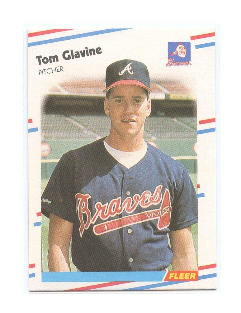 1988 Fleer #539 Tom Glavine Atlanta Braves Rookie Baseball Card - Mint Condition in Protective Holder | Perfect for Sports Collectors, Memorabilia Display & Investment