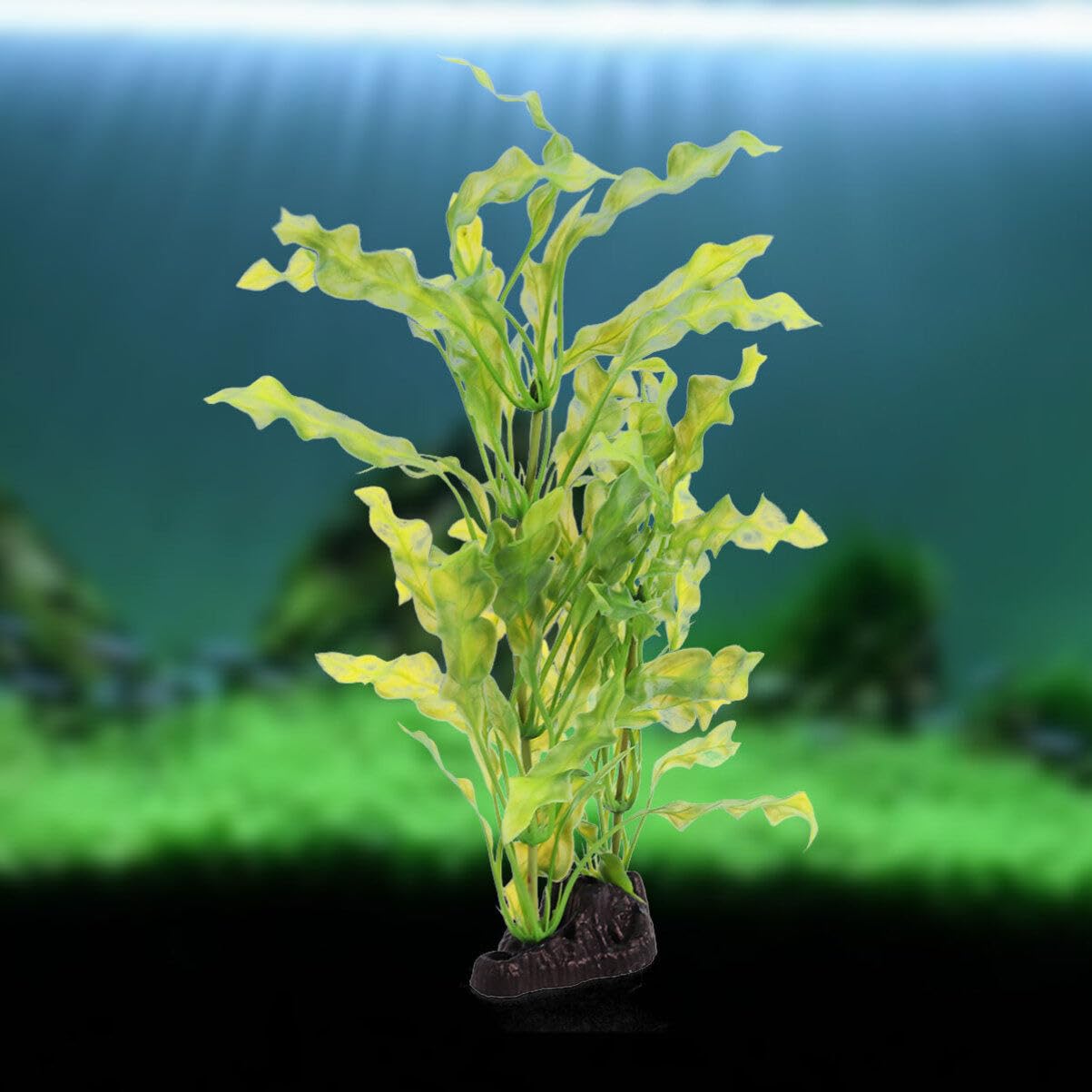 POPETPOP Artificial Aquarium Plants - Realistic Plastic Kelp & Aquatic Plants for Fish Tank Decorations, Perfect for Freshwater & Saltwater Aquariums, Terrariums, and Home Office Decor