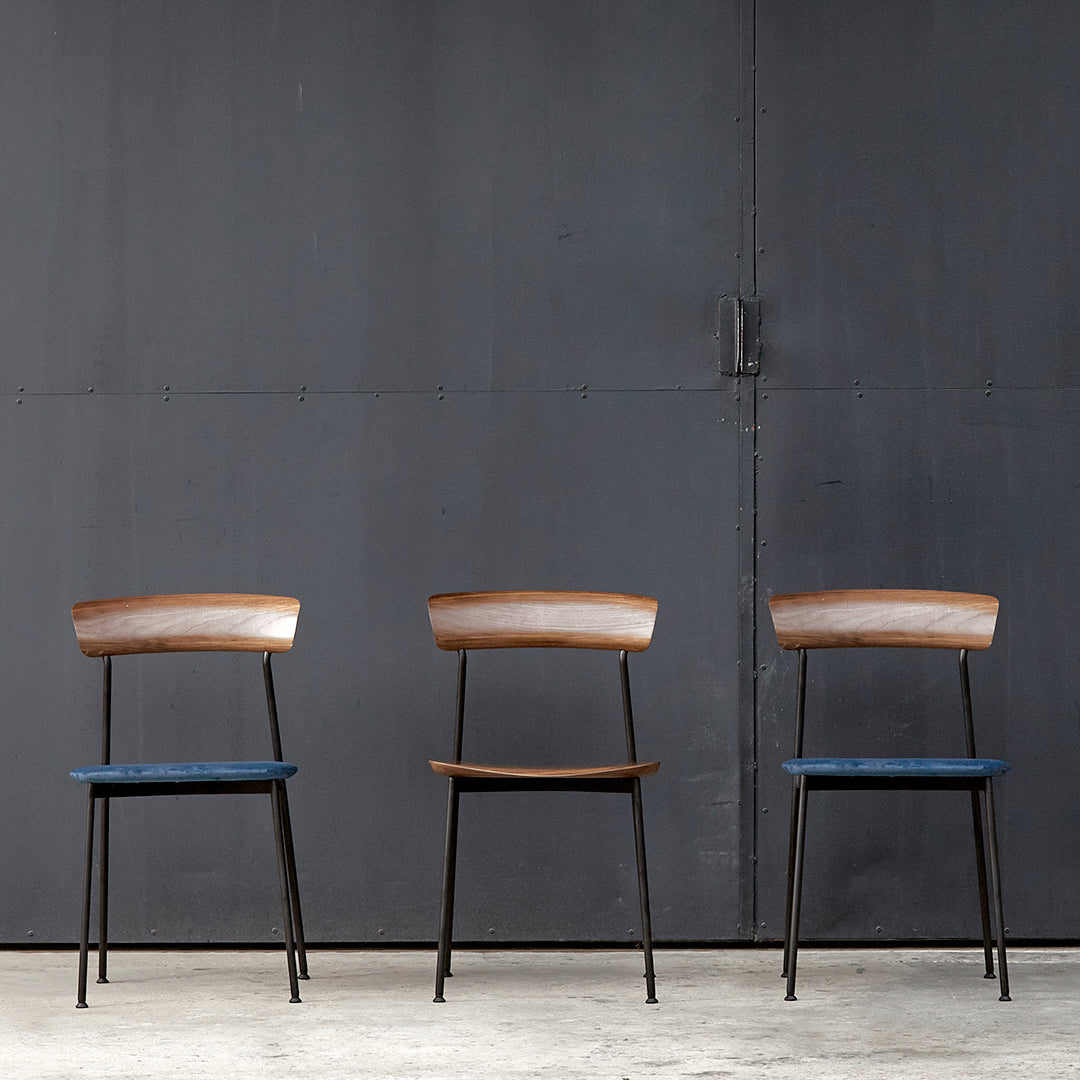 Crawford Modern Dining Chair - Upholstered Fabric Seat, Sturdy Wooden Legs - Perfect for Kitchen, Dining Room, Breakfast Nook & Home Office - Comfortable & Stylish Seating Solution