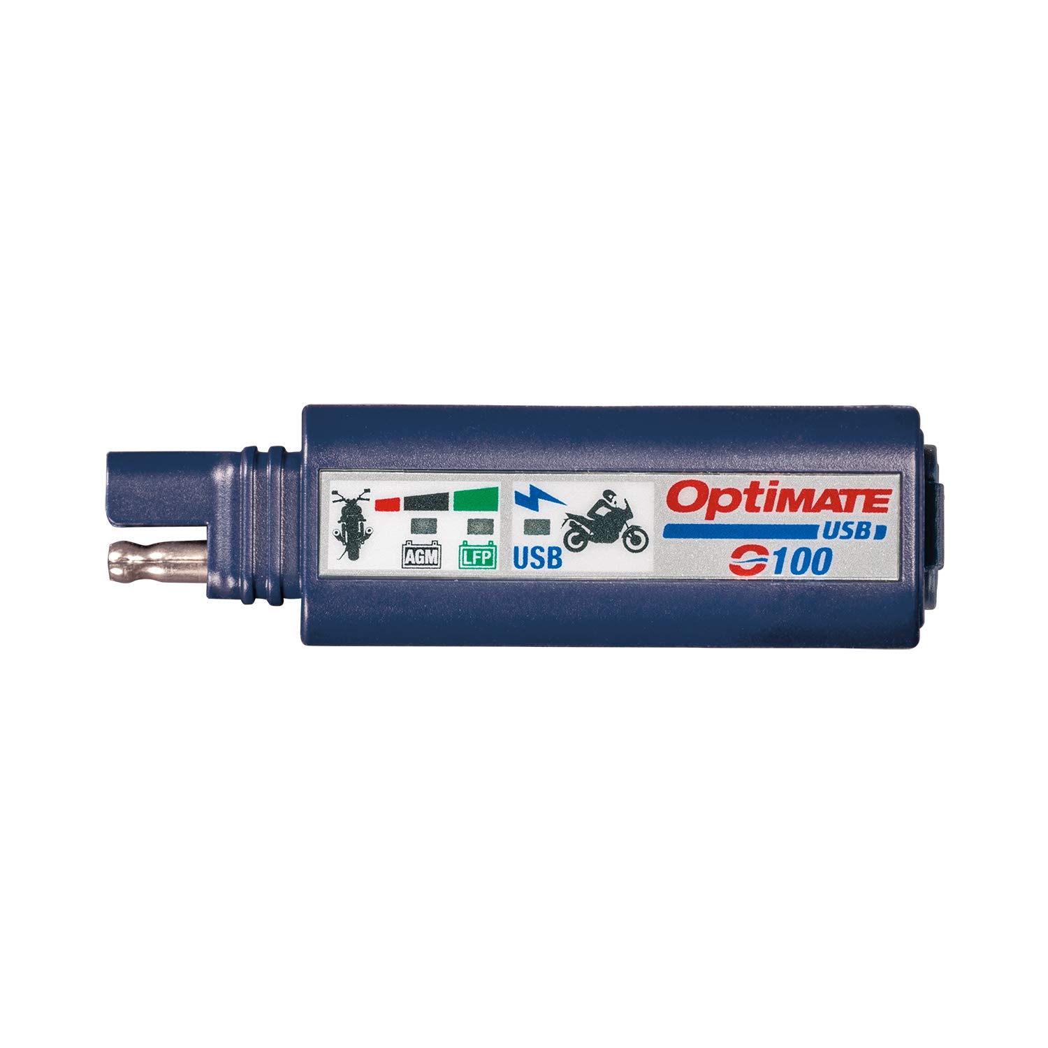 OptiMATE O-100 2400mA Dual USB Car Charger with 3-LED Battery Monitor & Vehicle Protection - Perfect for Road Trips, Camping & Emergency Power Backup