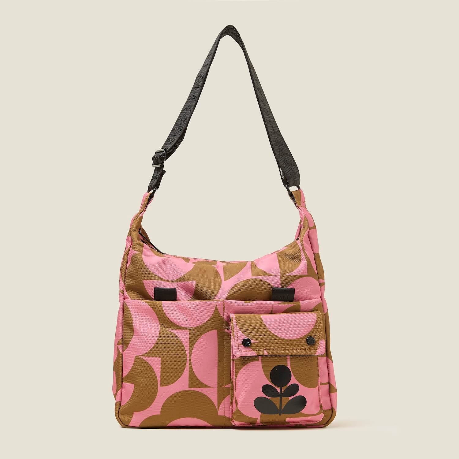 Area Hobo Crossbody Bag with Flower Prism Marshmallow Print - Stylish Shoulder Purse for Women, Perfect for Daily Use, Shopping, and Travel