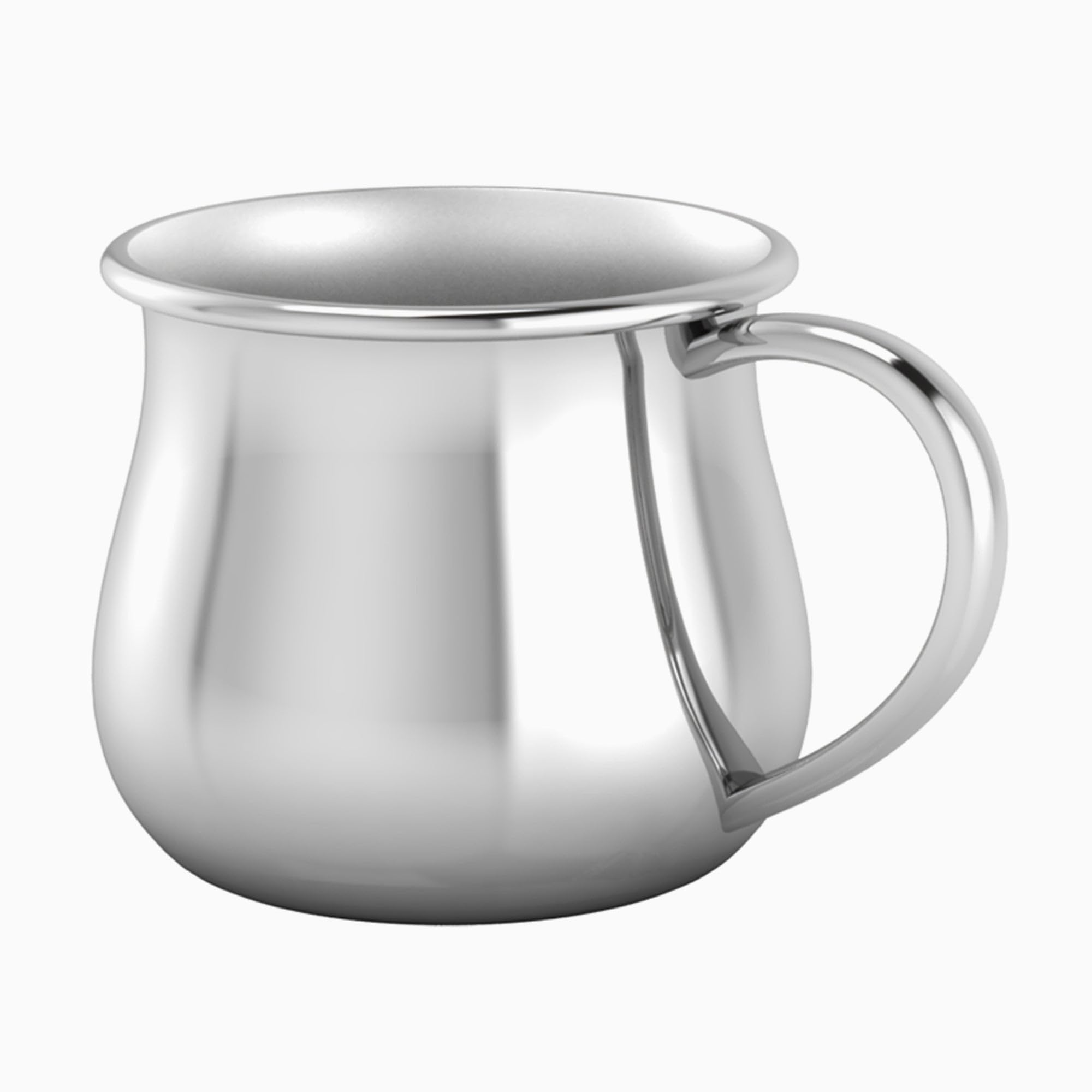 Antique Silverplate Classic Bulge Cup - Elegant Baby Shower Gift & Christening Present | Perfect for Newborn Celebrations, Nursery Decor & Special Occasions