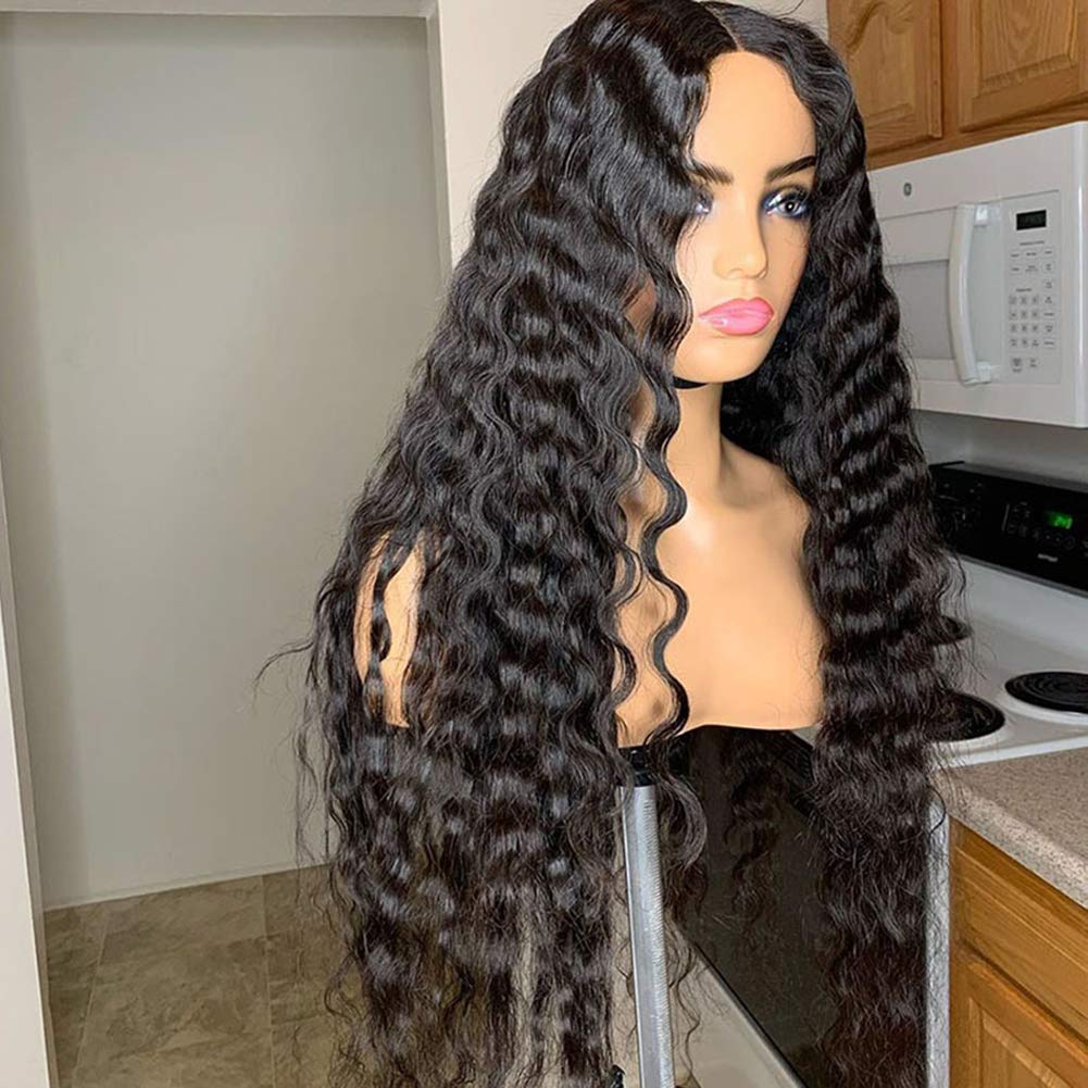 360 Lace Front Wigs Human Hair Pre Plucked Deep Wave 12