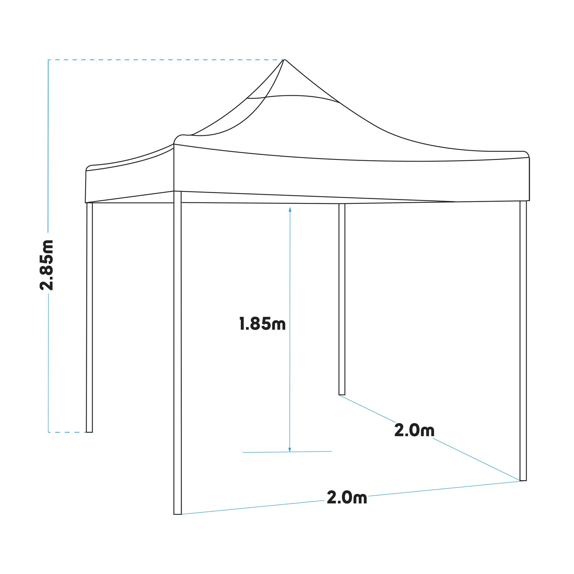 Premium 2x2m Pop Up Gazebo with Water Resistant Canopy - Includes Carry Bag, Stakes & Weight Bags - Beige Color DG126 - Perfect for Outdoor Camping, Picnics, Beach Parties and Backyard Gatherings