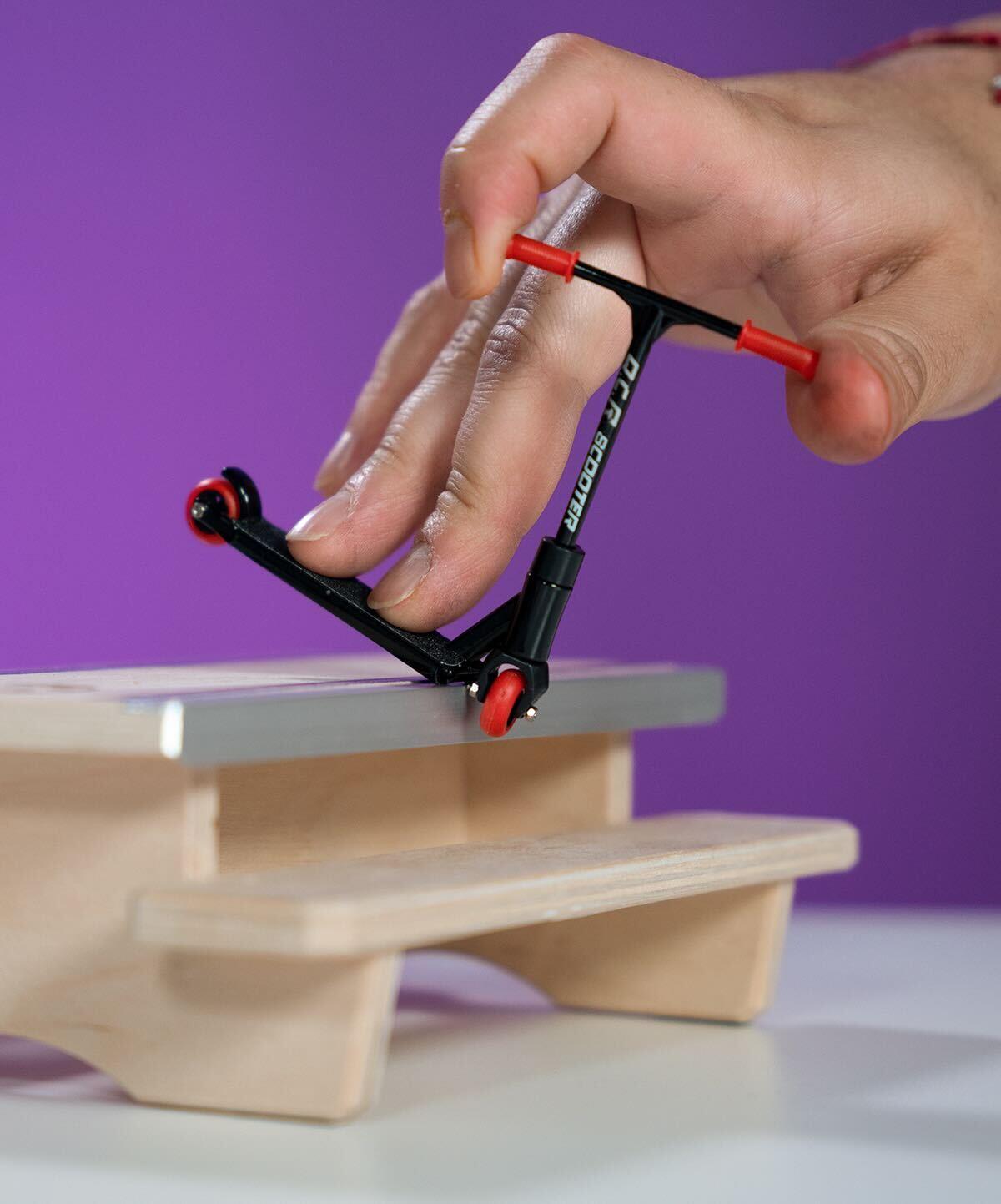 Best TV Finger Scooter - Mini Finger Skateboard for Kids & Adults - Fun Desk Toy for Stress Relief & Office Entertainment