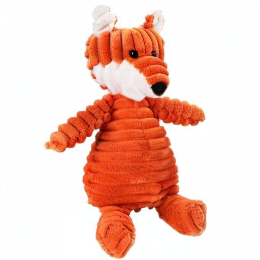 Squeaky Plush Dog Chew Toy - Fox Stuffed Animal for Small & Large Dogs - Interactive Pet Toy for Playtime & Training - Durable & Safe for Puppies