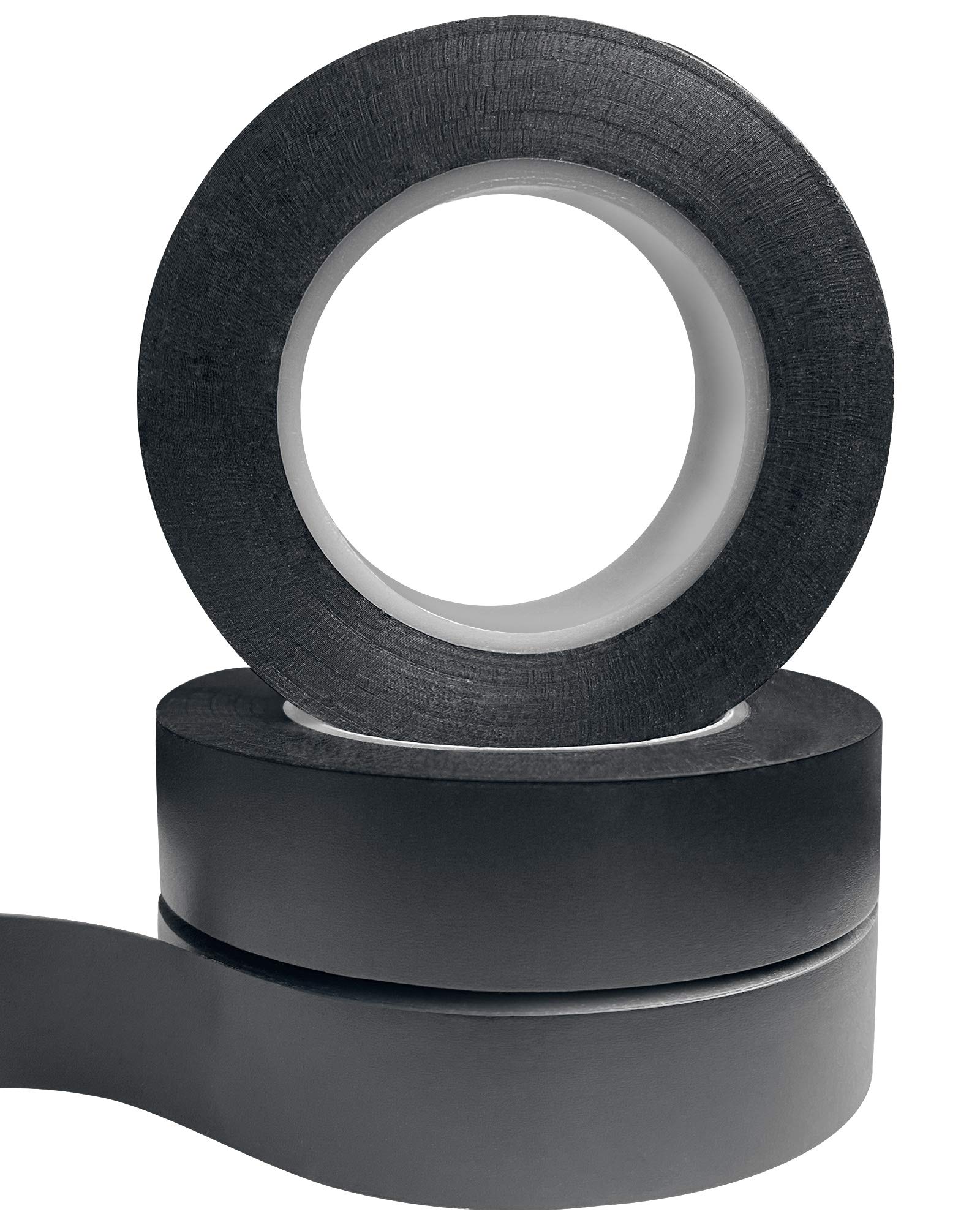Premium Black Electrical Tape 3pcs - Flame Retardant, High Temp Resistant for Indoor/Outdoor Electrical Repairs