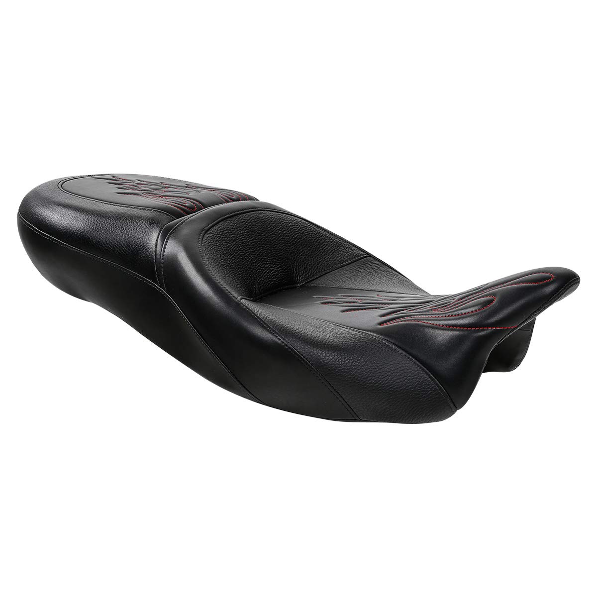 One-Piece Hammock Seat for Harley Touring Models (2009-2023) - Road King, Street Glide, Road Glide, Electra Glide, Tri Glide & Ultra Classic - Comfortable Rider & Passenger Seat for Long Rides - Perfect for Cruising, Road Trips & Motorcycle Adventures
