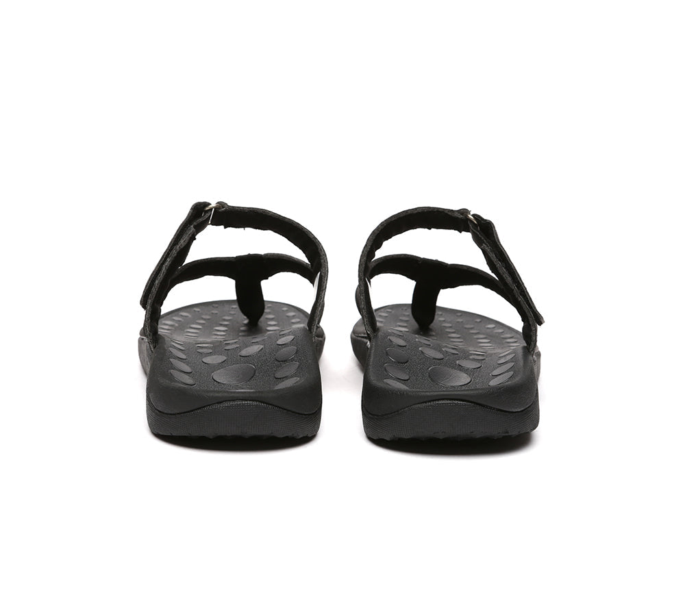 EVERAU® Arch Support Orthotic Sandals with Hook & Loop Straps - Comfortable Footwear for Plantar Fasciitis, Flat Feet & Daily Walking